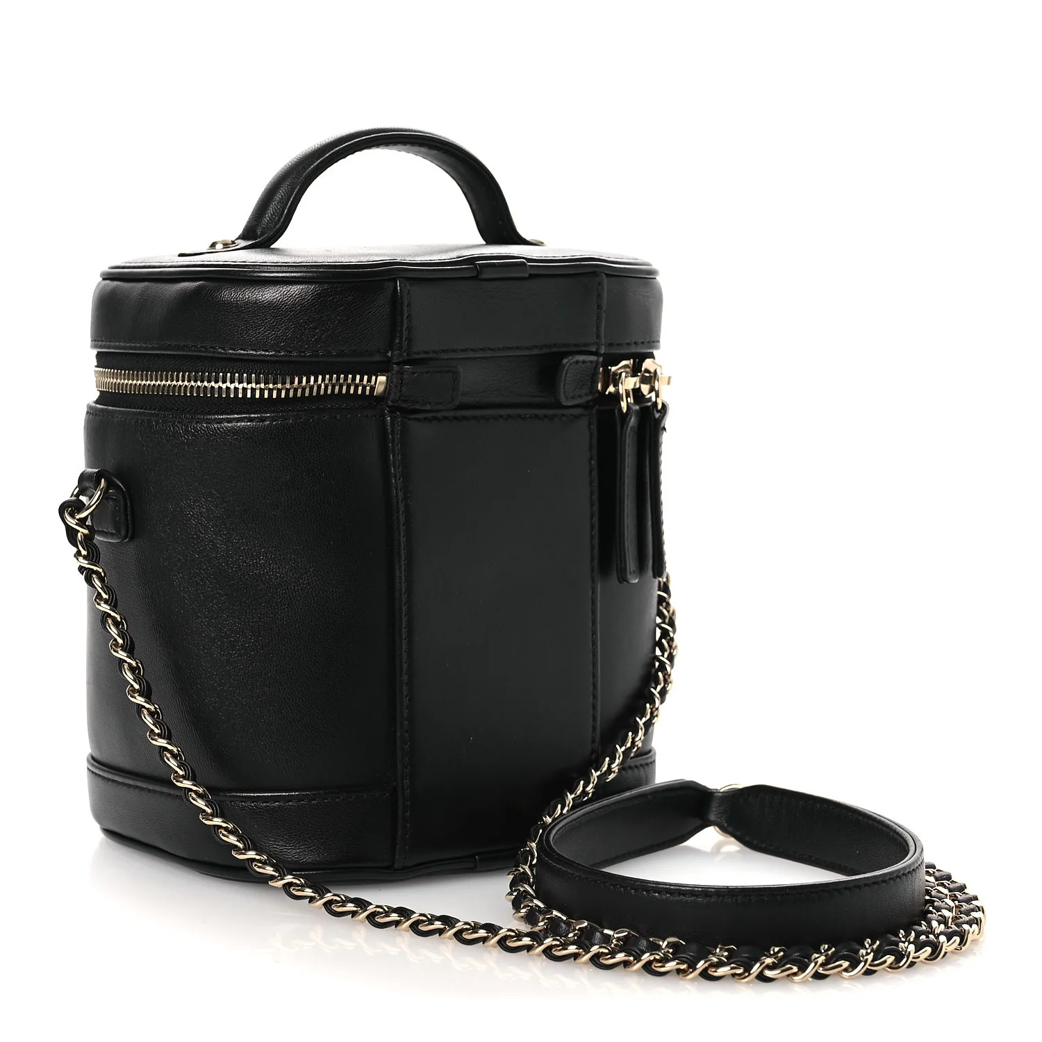 Lambskin Timeless Vanity Cosmetic Case Black - Image 3