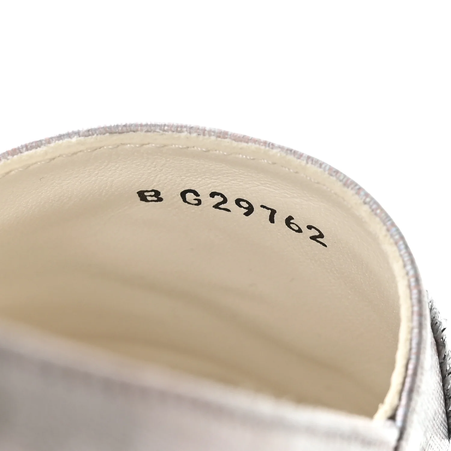 Laminated Lambskin Grosgrain Embroidered CC Espadrilles 36 Pink Silver Black - Image 8