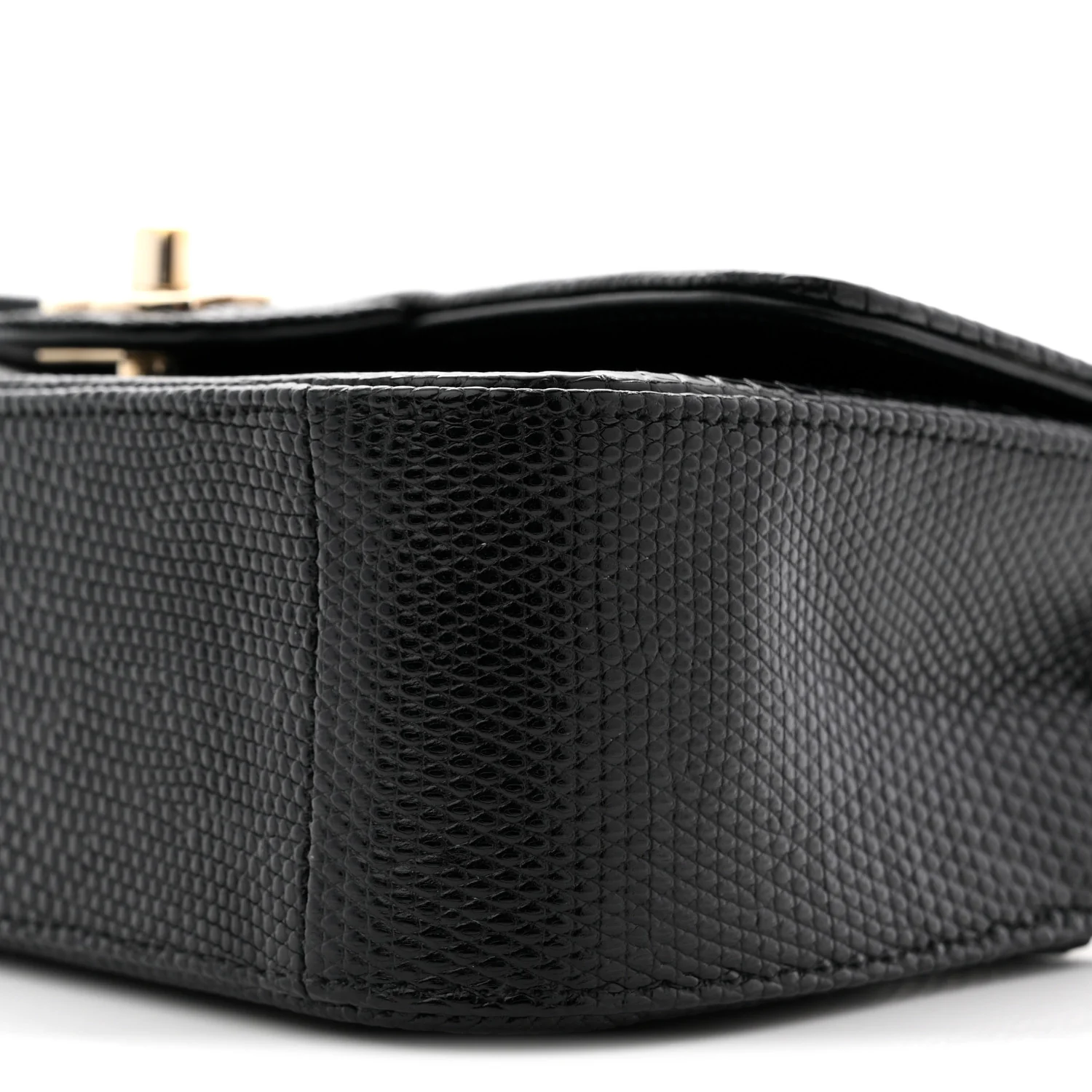 Lizard Mini Rectangular Flap Black - Image 10