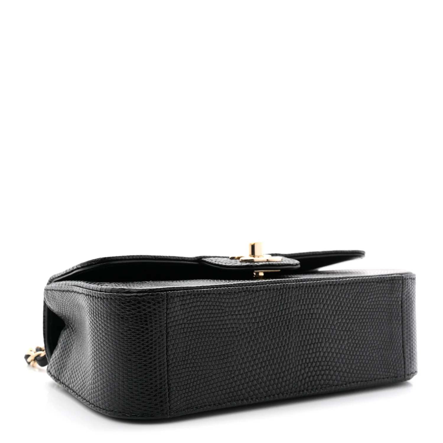 Lizard Mini Rectangular Flap Black - Image 4