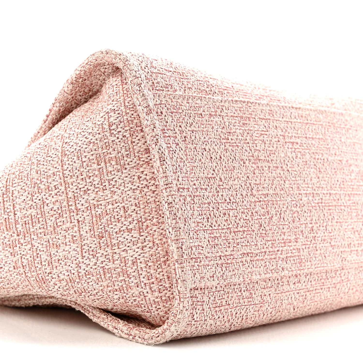 Lurex Boucle Deauville Medium Tote Pink - Image 9