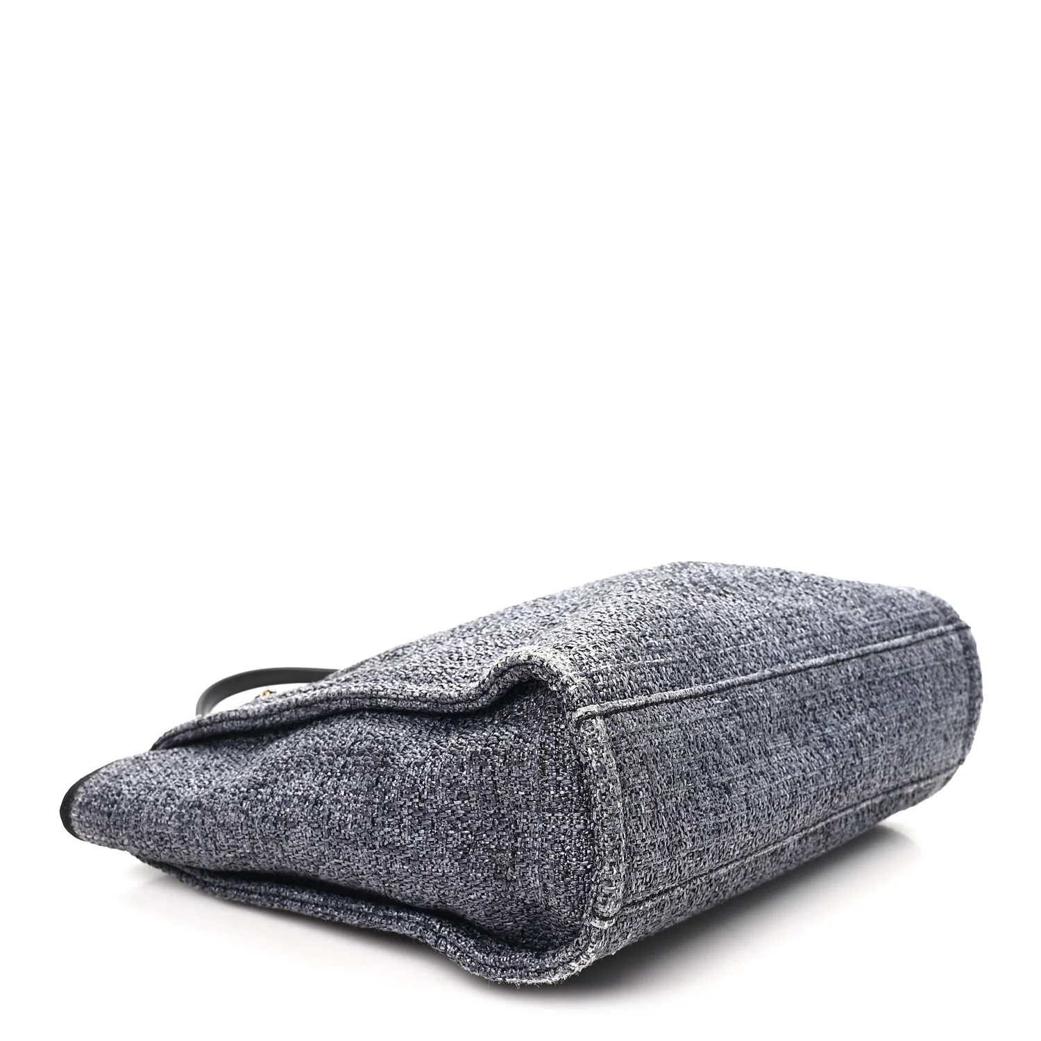 Lurex Boucle Mini Deauville Tote Black - Image 4