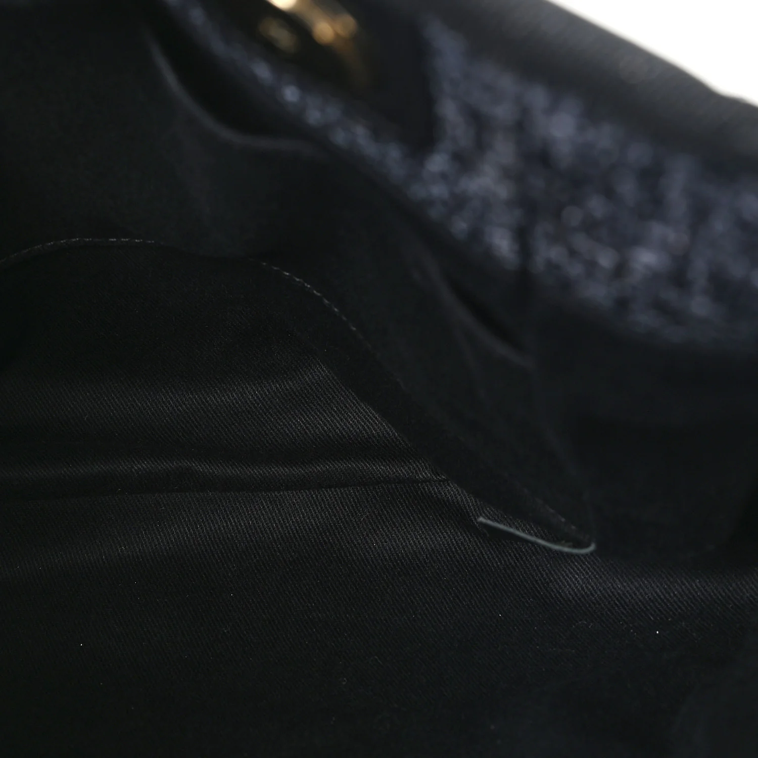 Lurex Boucle Mini Deauville Tote Black - Image 5