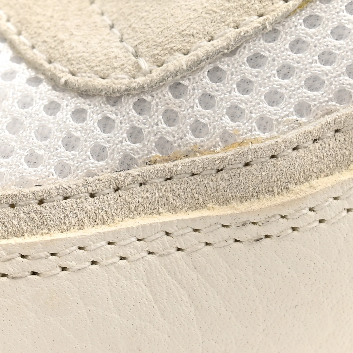 Mesh Suede Calfskin Grained Calfskin Womens CC Sneakers 38 White Black - Image 20