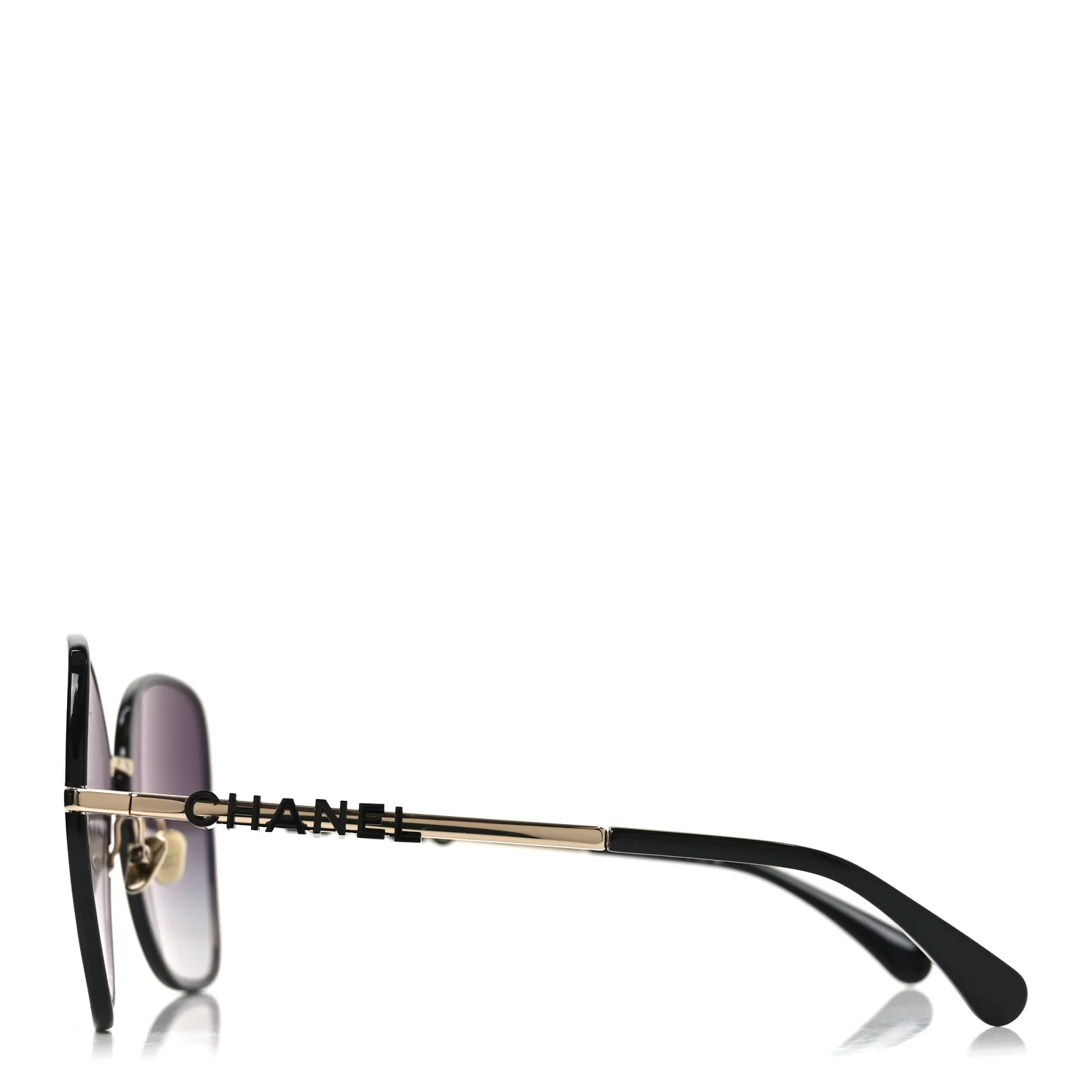 Metal Butterfly Sunglasses 4283 Black - Image 3