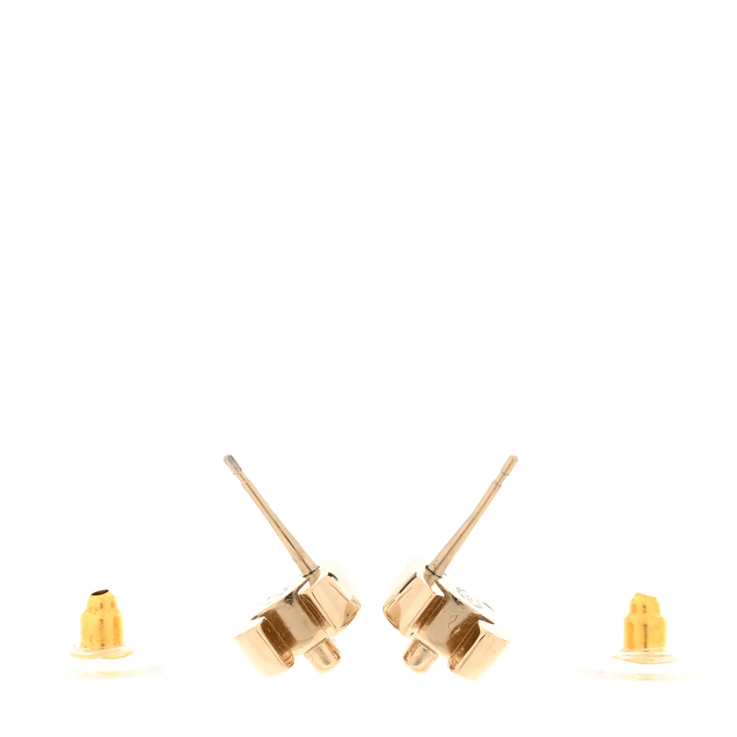 Metal CC Turnlock Earrings Gold - Image 3
