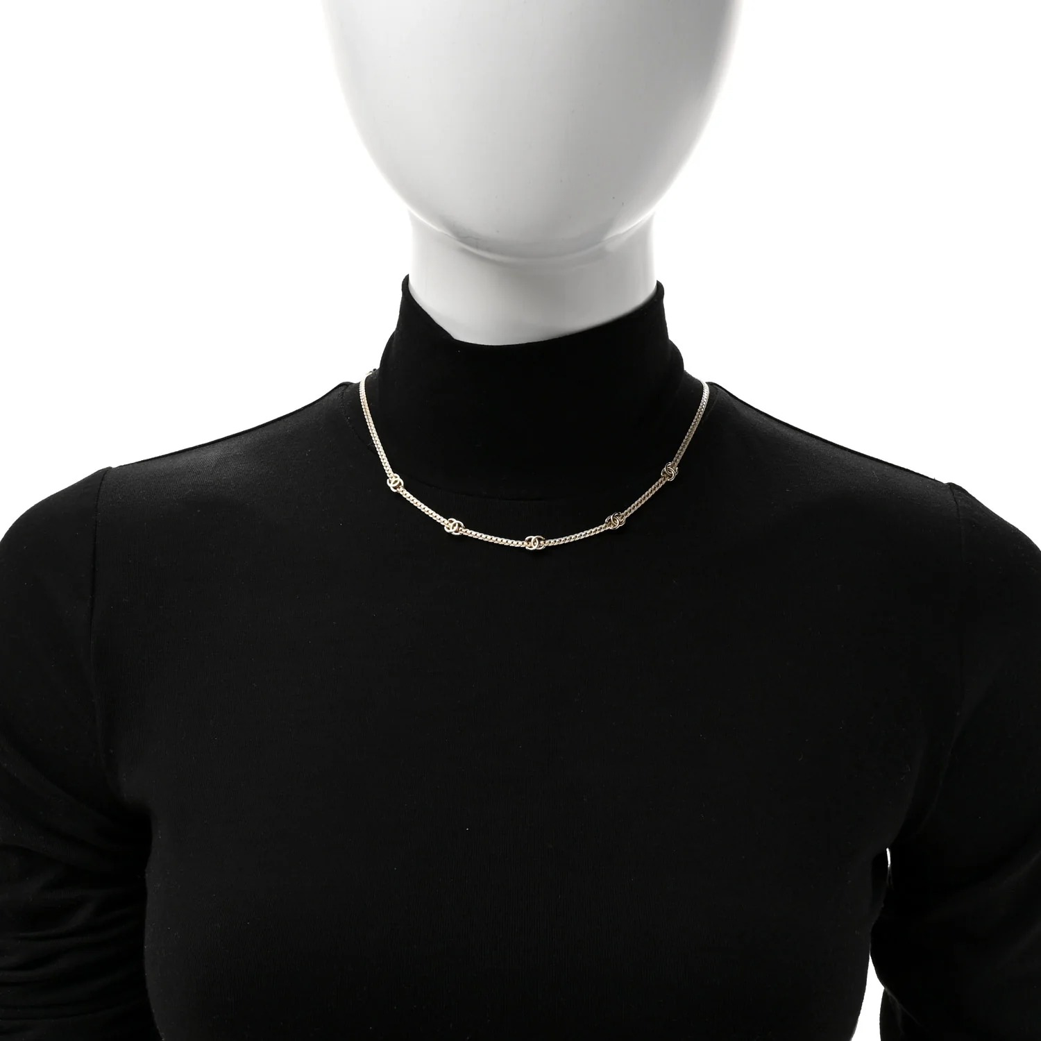 Metal Chain CC Choker Gold - Image 2