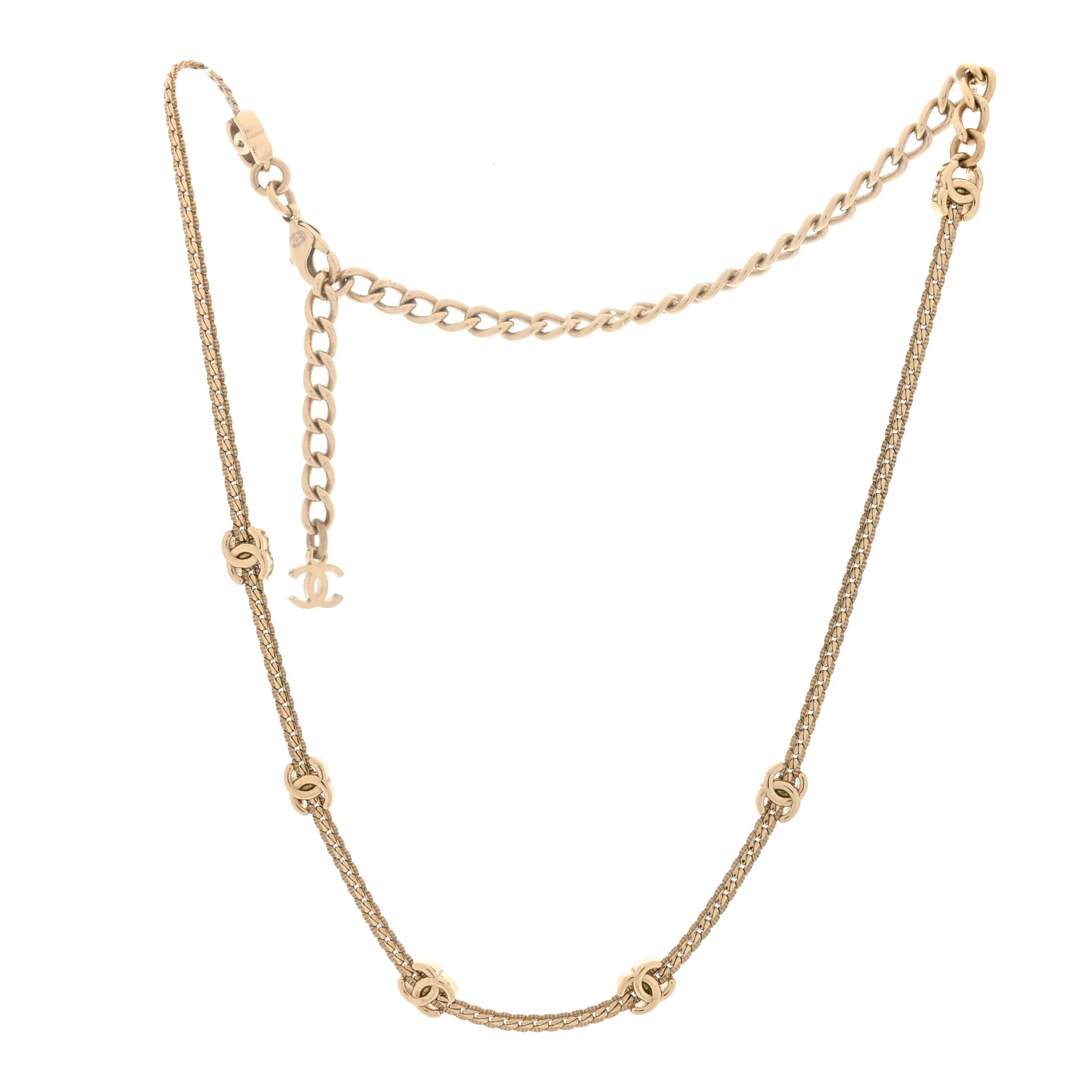 Metal Chain CC Choker Gold - Image 3