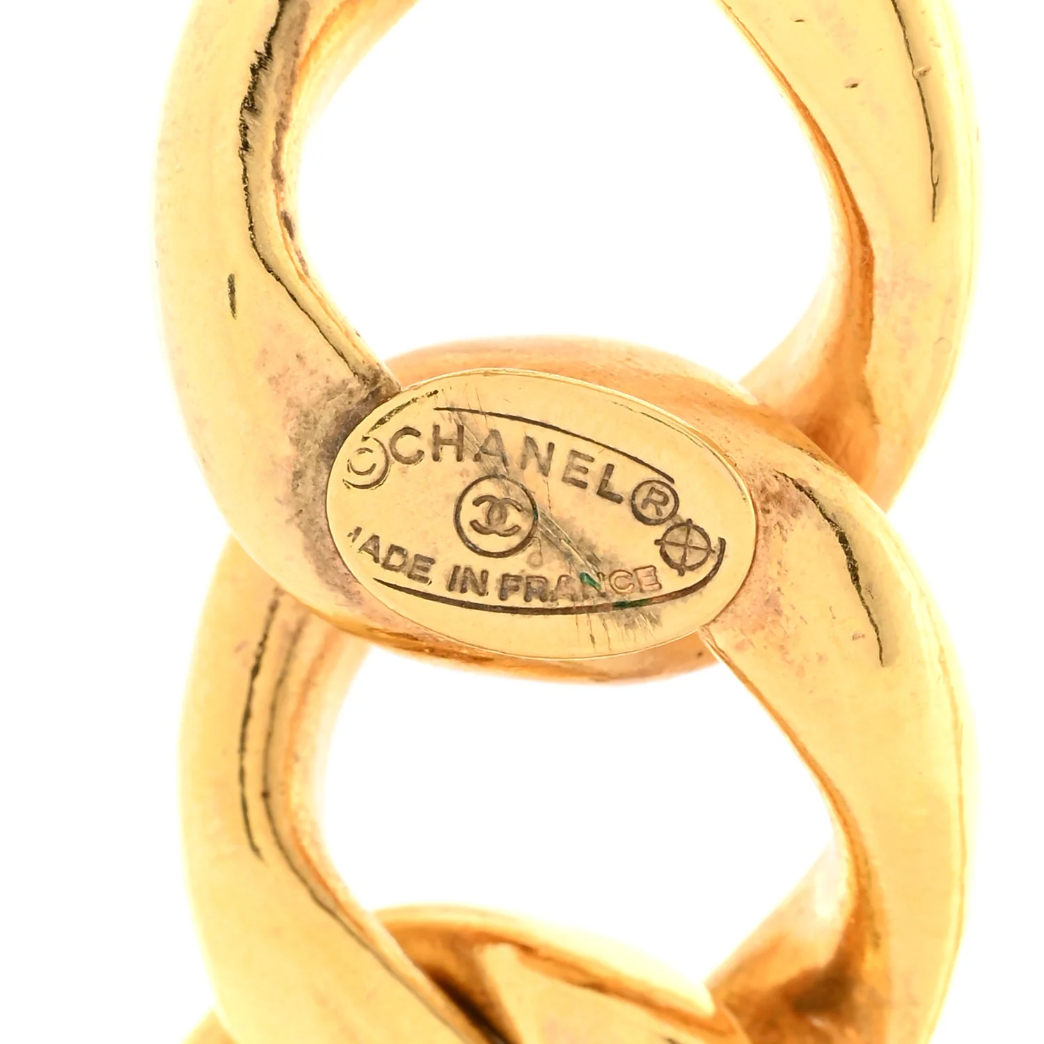 Metal Chain Link Necklace Gold - Image 5