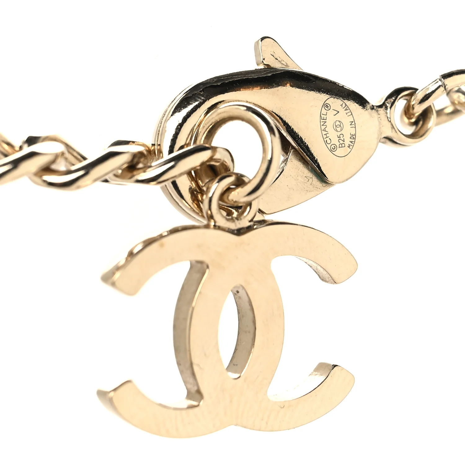 Metal Crystal Chain CC Choker Gold Silver - Image 4