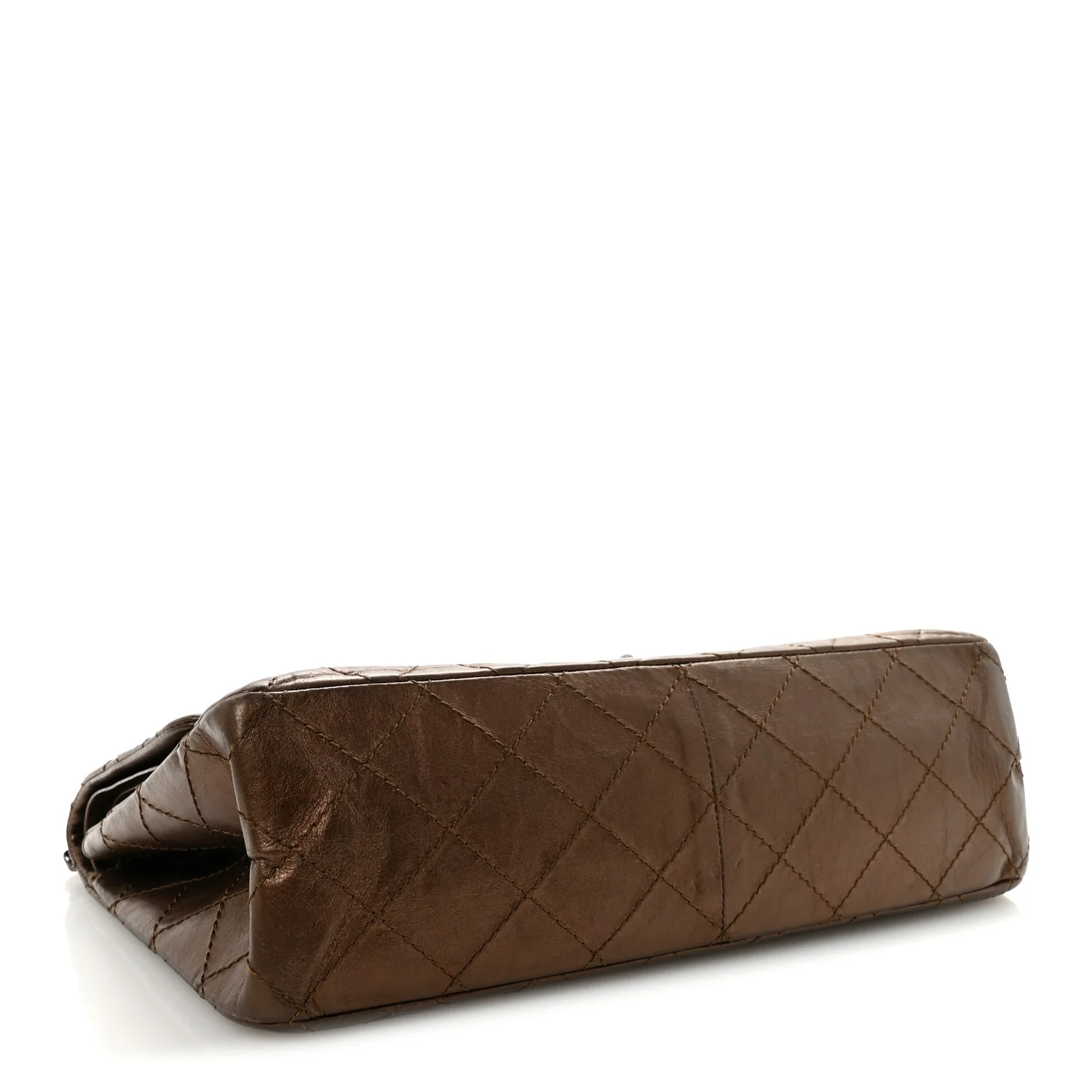 Metallic Aged Calfskin Quilted 2.55 Reissue 227 Flap Bronze - Image 4