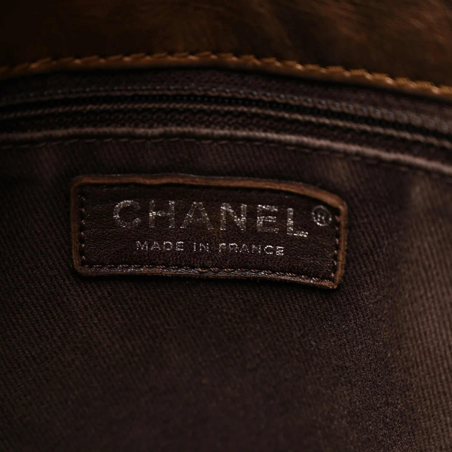 Metallic Aged Calfskin Small Shopping In Moscow Tote Bronze - Image 6