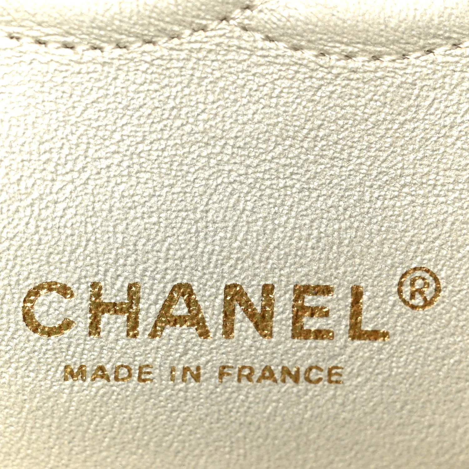 Metallic Canvas Quilted Medium Double Flap Light Gold - Image 6