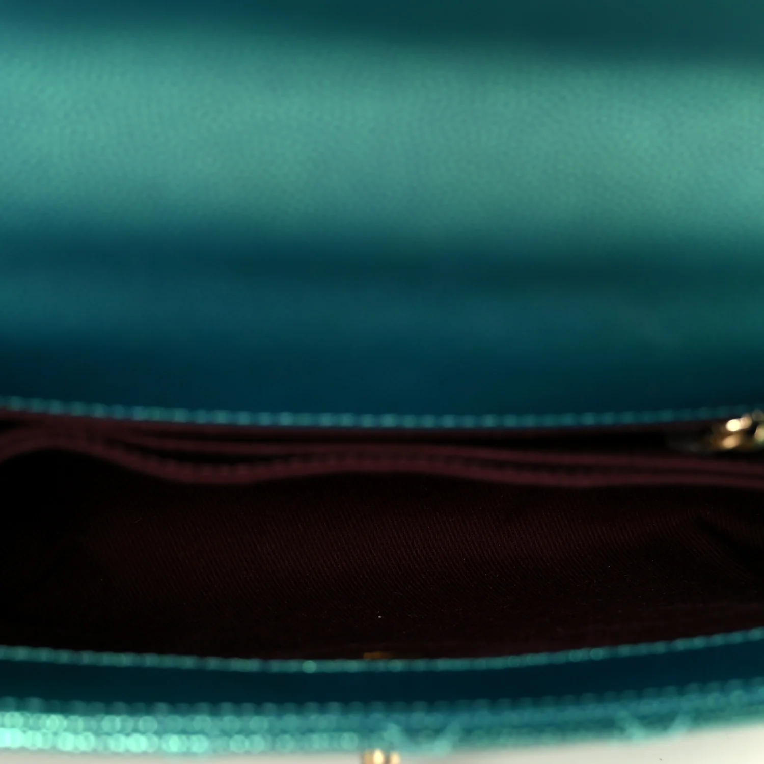 Metallic Caviar Quilted Mini Coco Handle Flap Blue - Image 5
