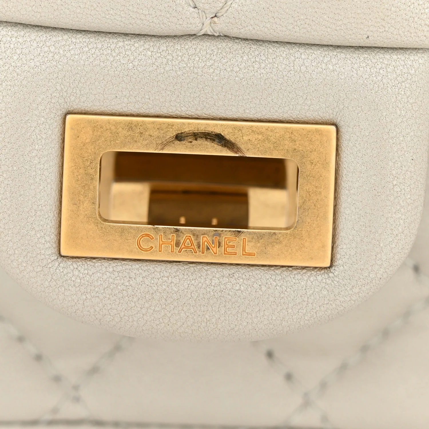 Metallic Goatskin Quilted 2.55 Reissue Mini Flap Silver - Image 12