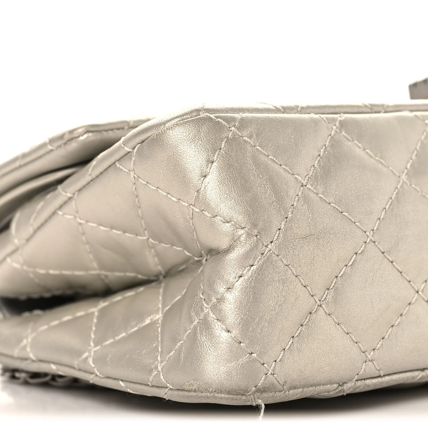 Metallic Lambskin Quilted 2.55 Reissue 225 Flap Silver - Image 9
