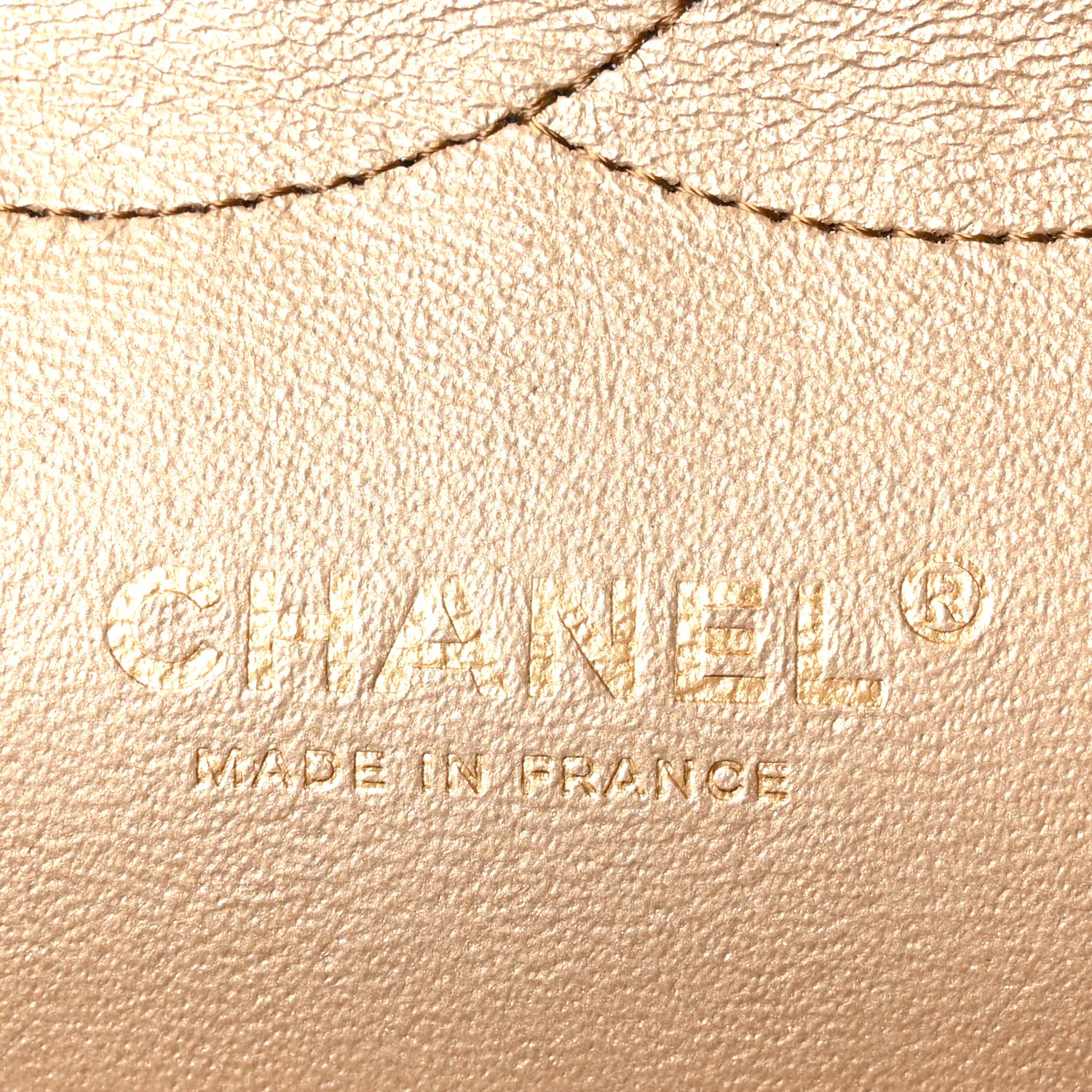 Metallic Lambskin Quilted Jumbo Double Flap Khaki - Image 5