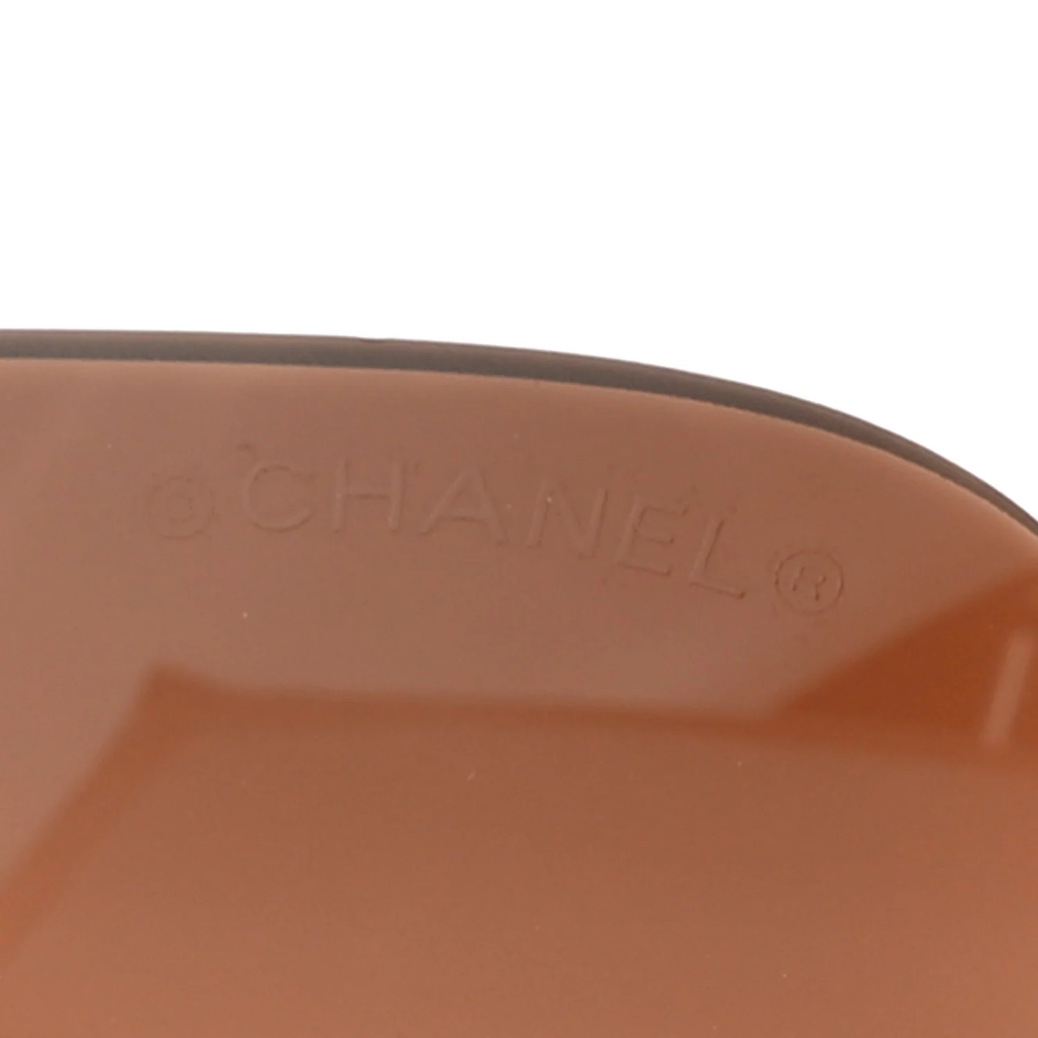 Metallic Quilted CC Sunglasses 4157-Q Beige - Image 7