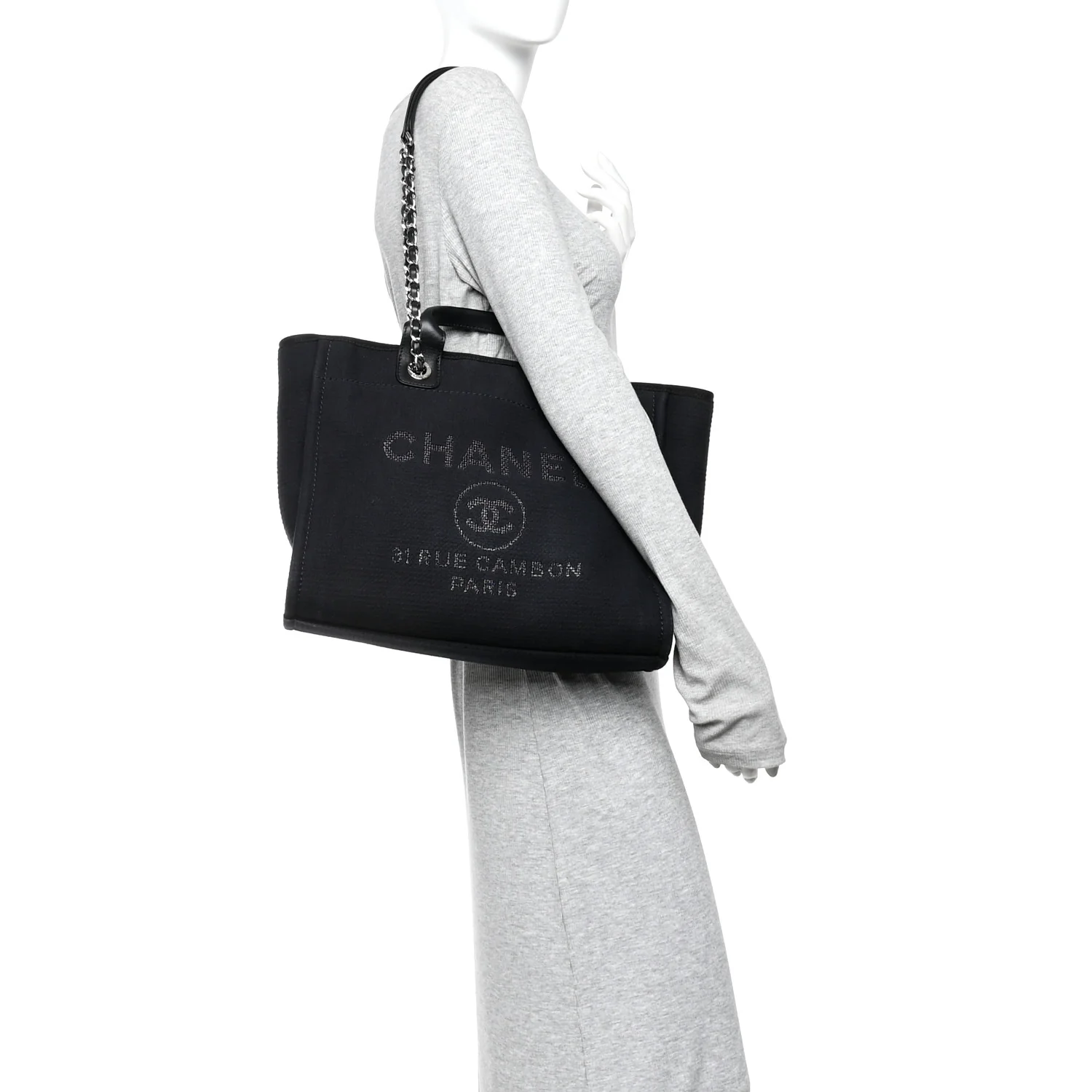 Mixed Fibers Small Deauville Tote Black - Image 2