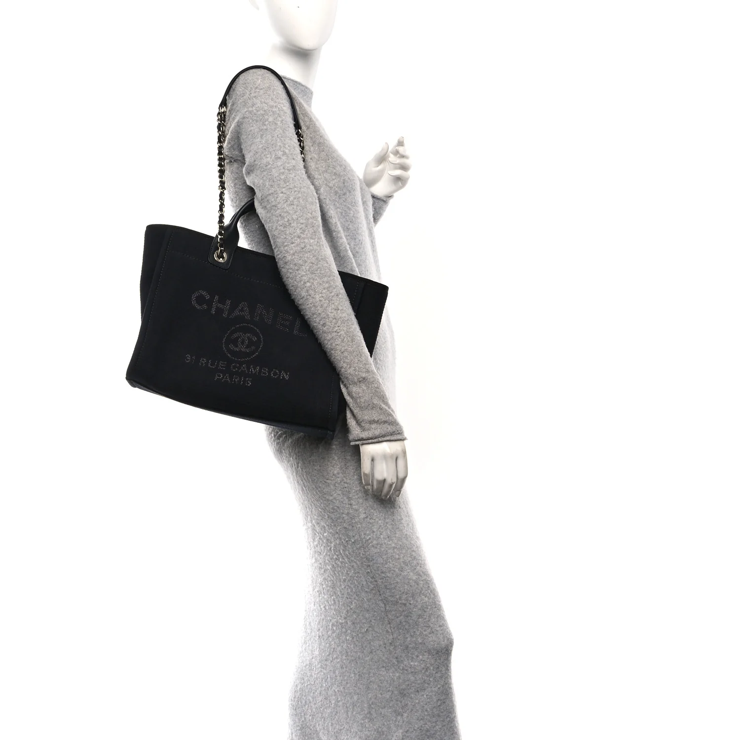 Mixed Fibers Small Deauville Tote Black - Image 2