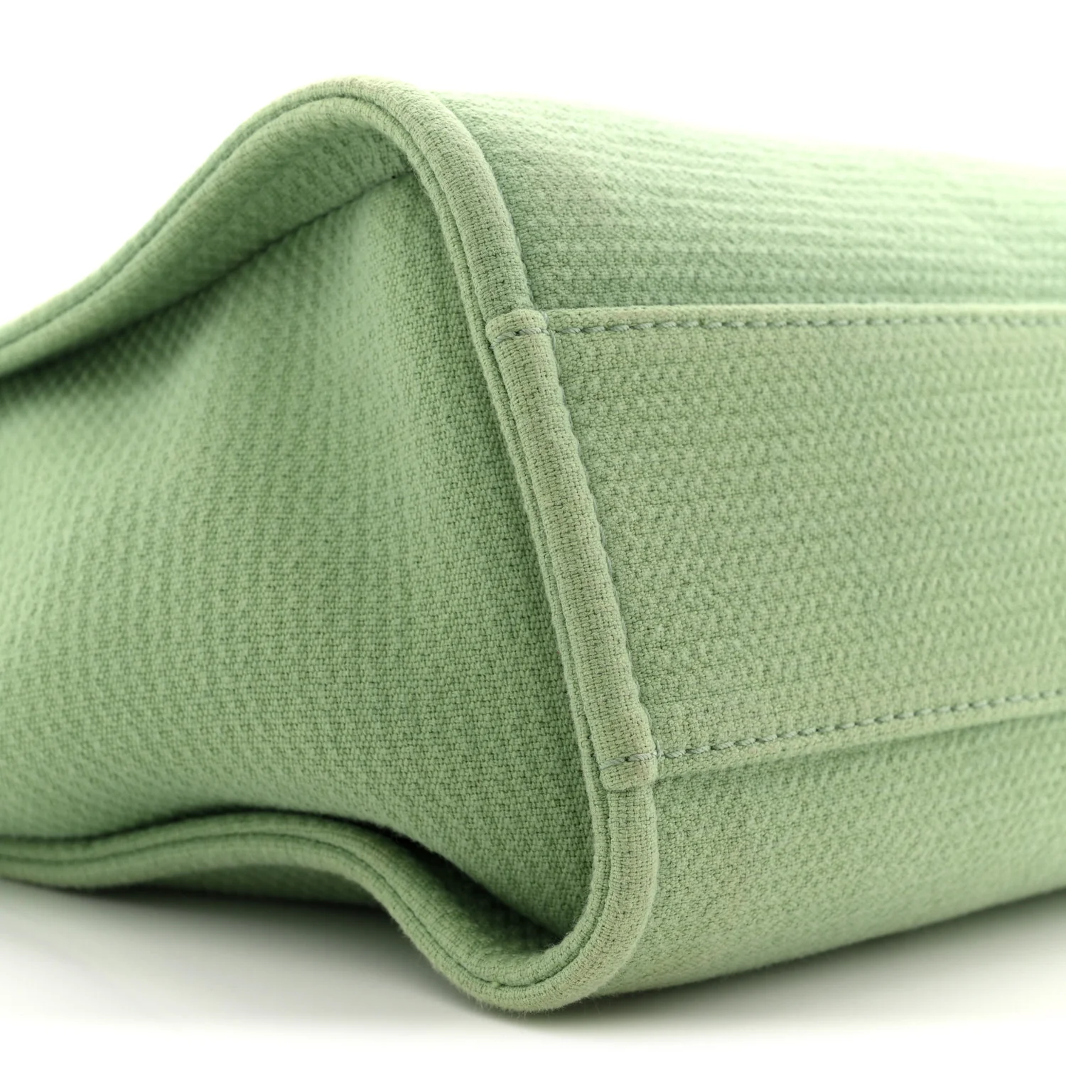Mixed Fibers Small Deauville Tote Green - Image 10