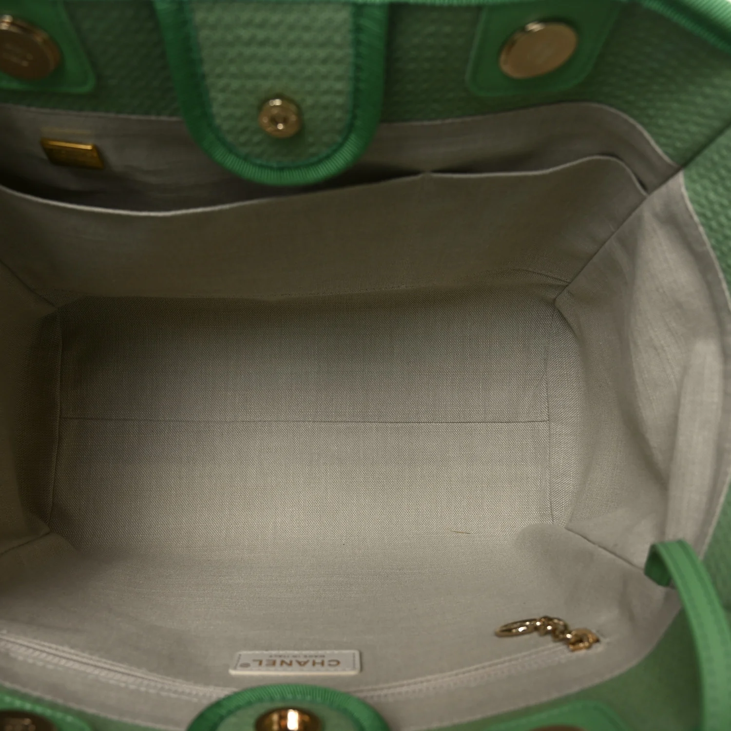Mixed Fibers Small Deauville Tote Green - Image 6