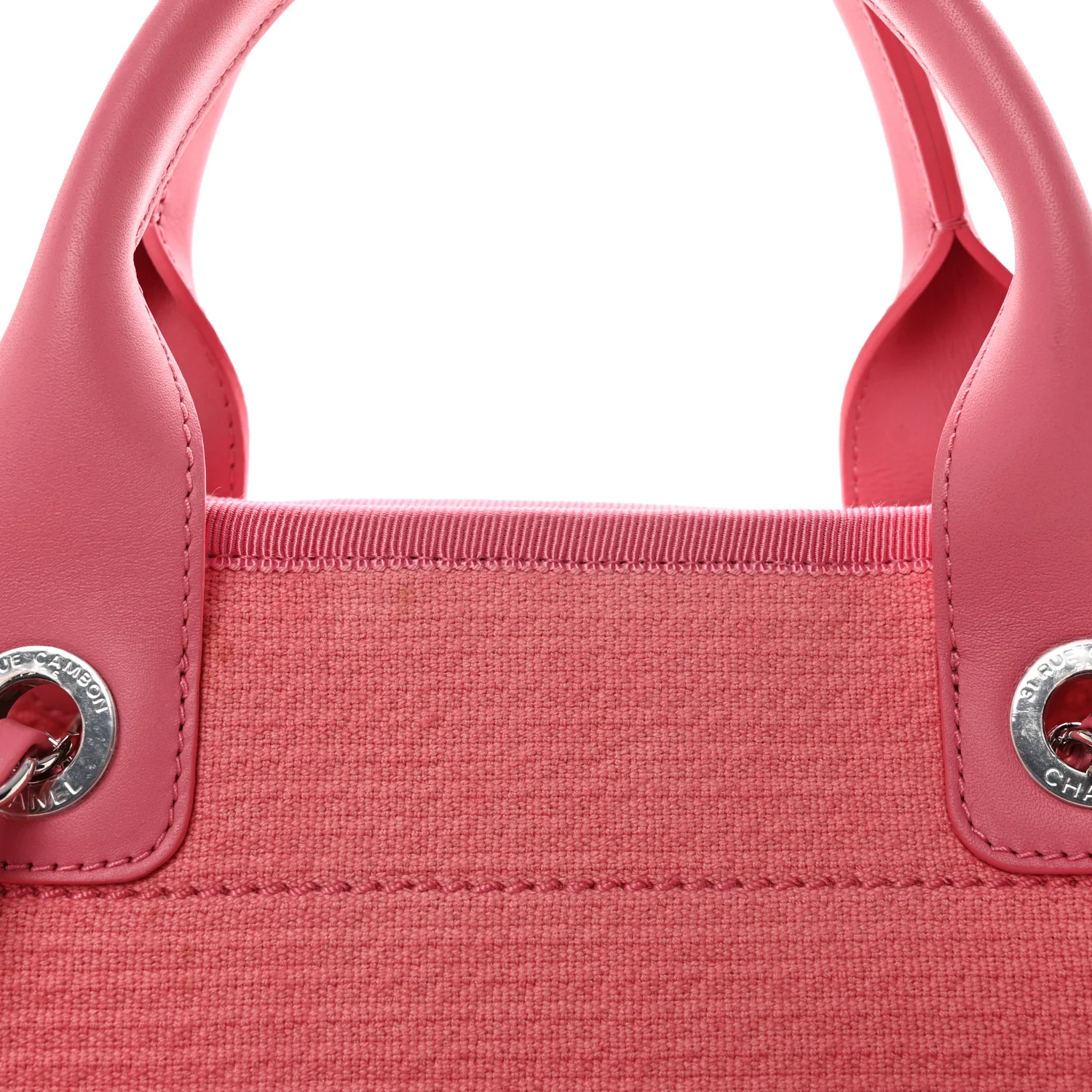 Mixed Fibers Small Deauville Tote Pink - Image 9