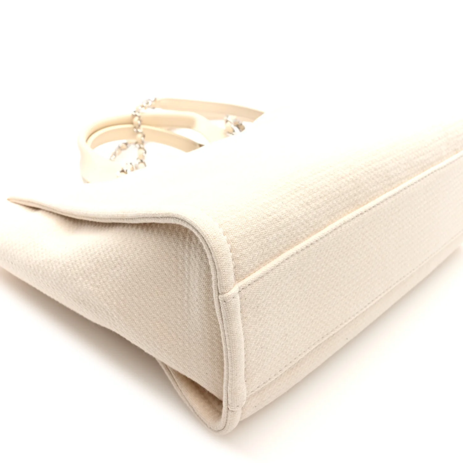 Mixed Fibers Small Deauville Tote White - Image 10