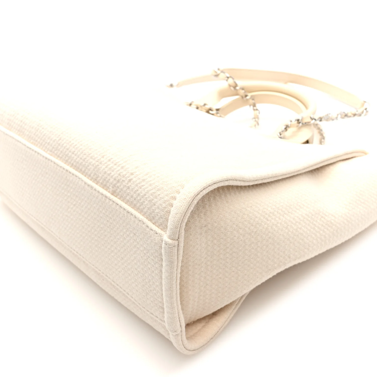 Mixed Fibers Small Deauville Tote White - Image 11