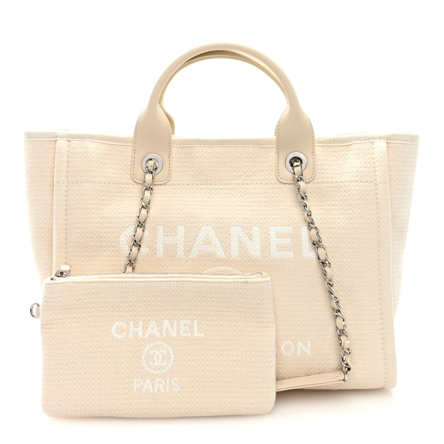 Mixed Fibers Small Deauville Tote White - Image 3
