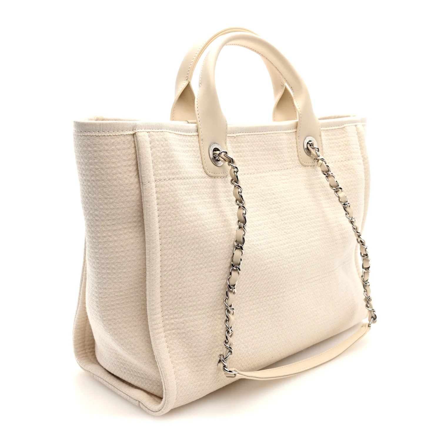 Mixed Fibers Small Deauville Tote White - Image 4