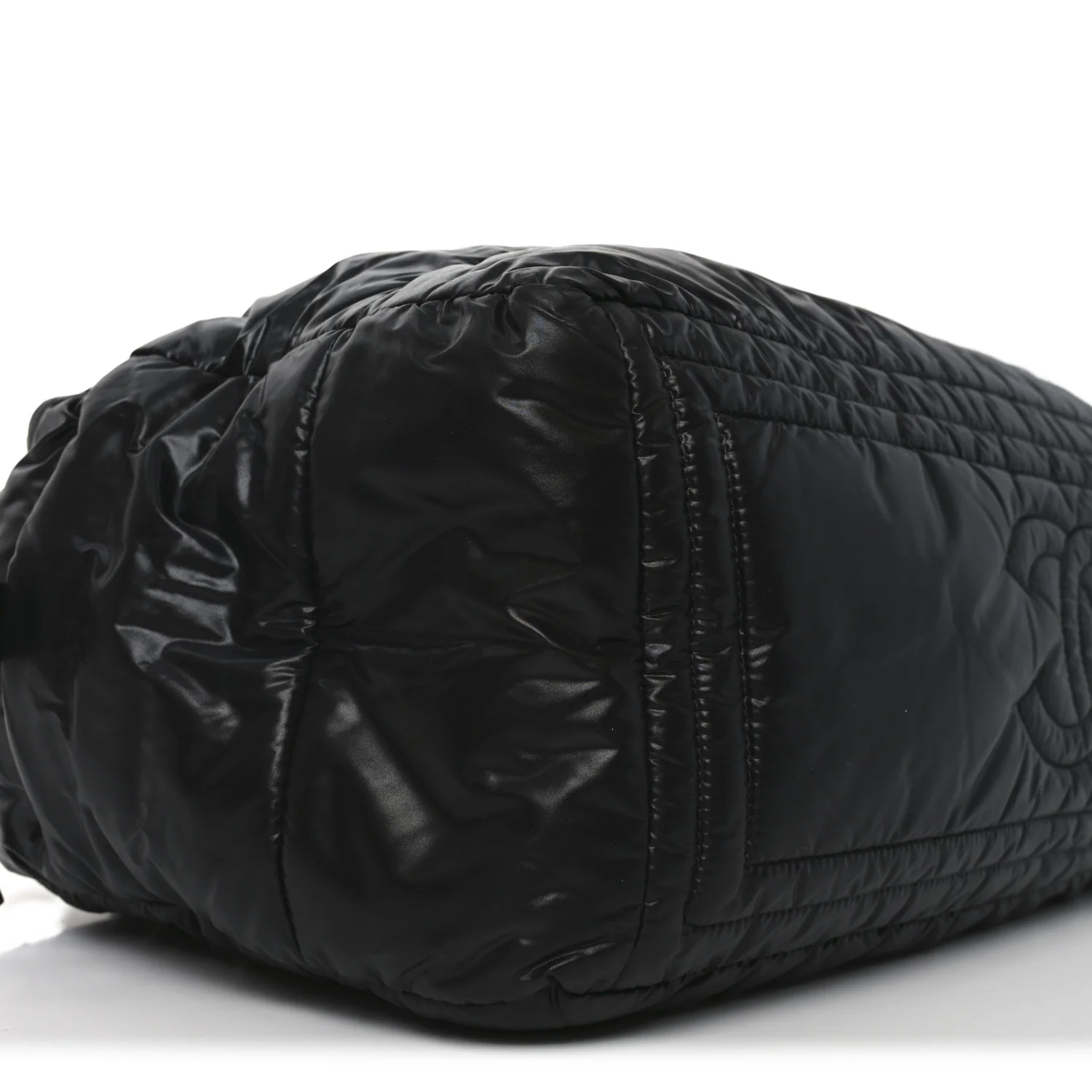 Nylon Coco Cocoon Large Reversible Tote Black - Image 9