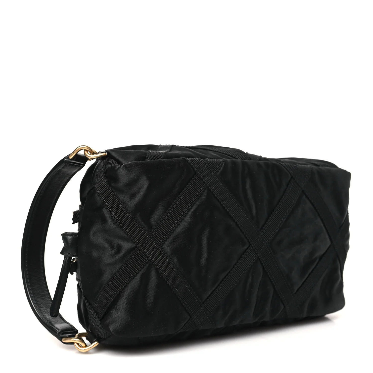 Nylon Grosgrain Lifestyle Pouch Black - Image 4