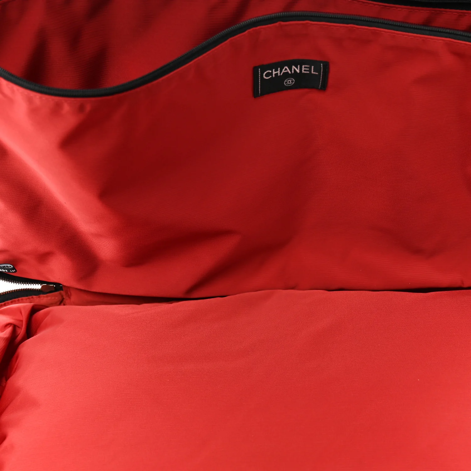 Nylon Large Travel Duffle Bag Black - Image 5