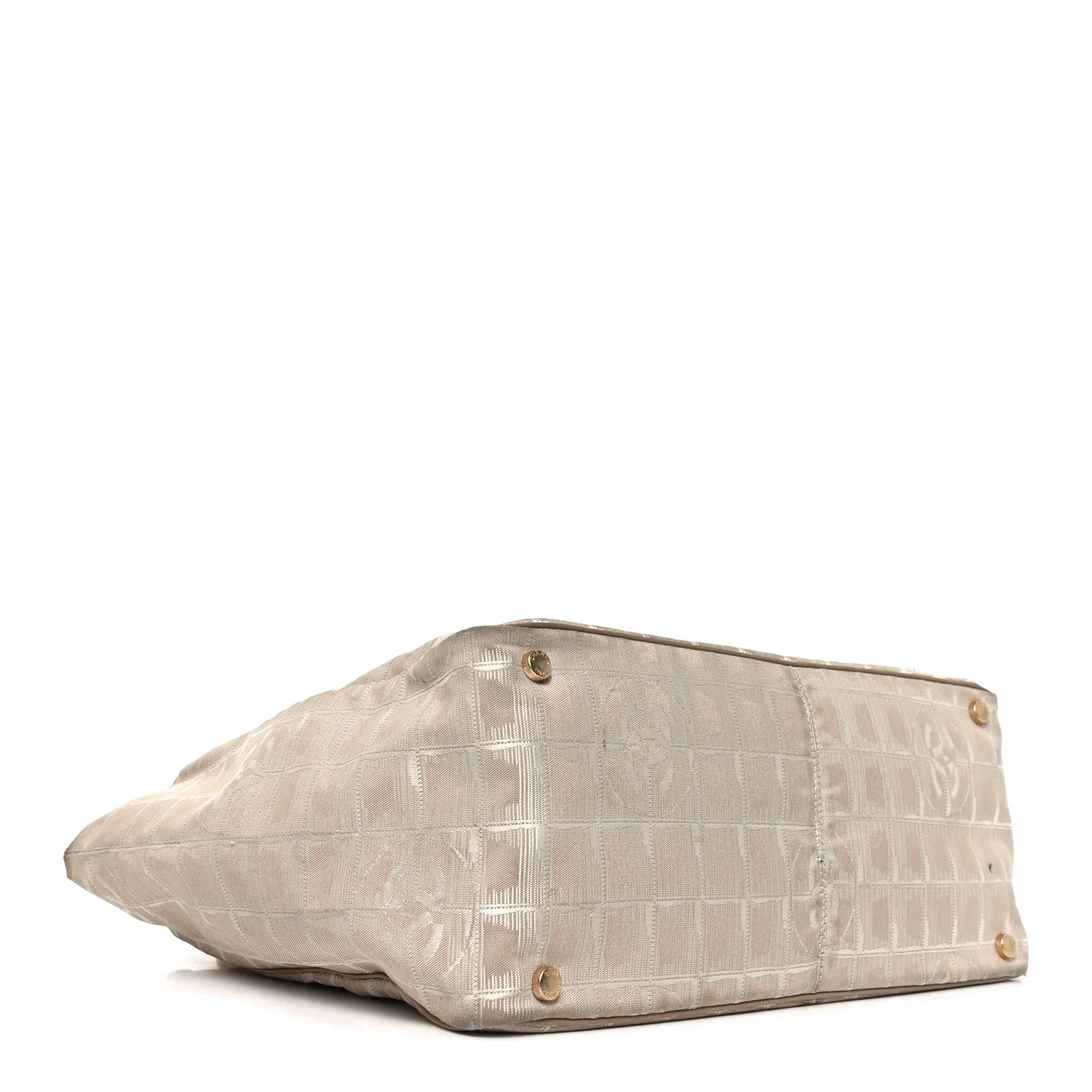Nylon Medium Travel Tote Beige - Image 4