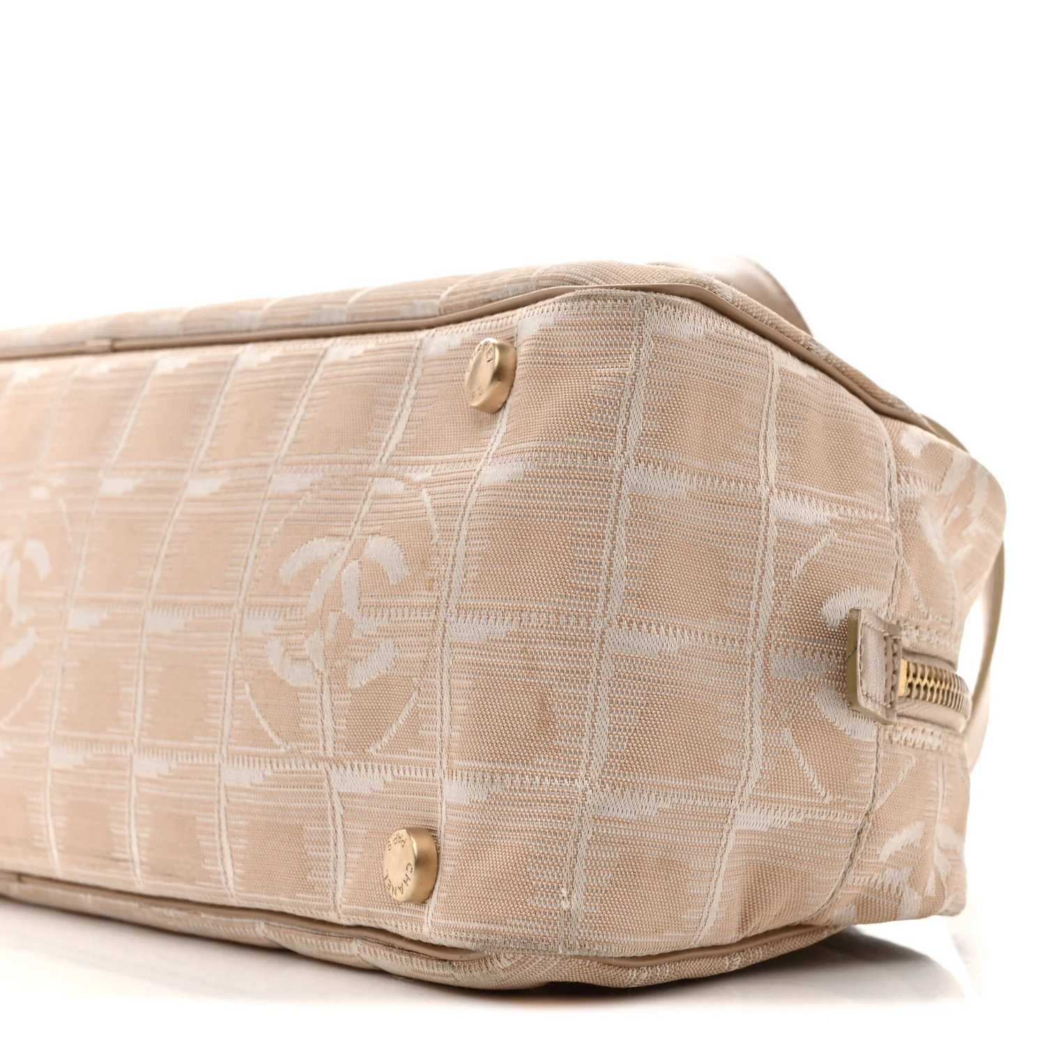 Nylon Travel Bowler Beige - Image 11