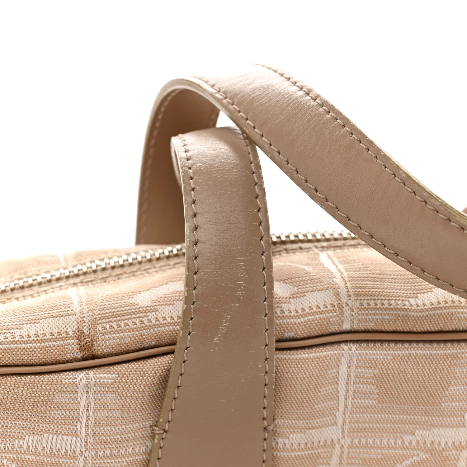 Nylon Travel Bowler Beige - Image 17