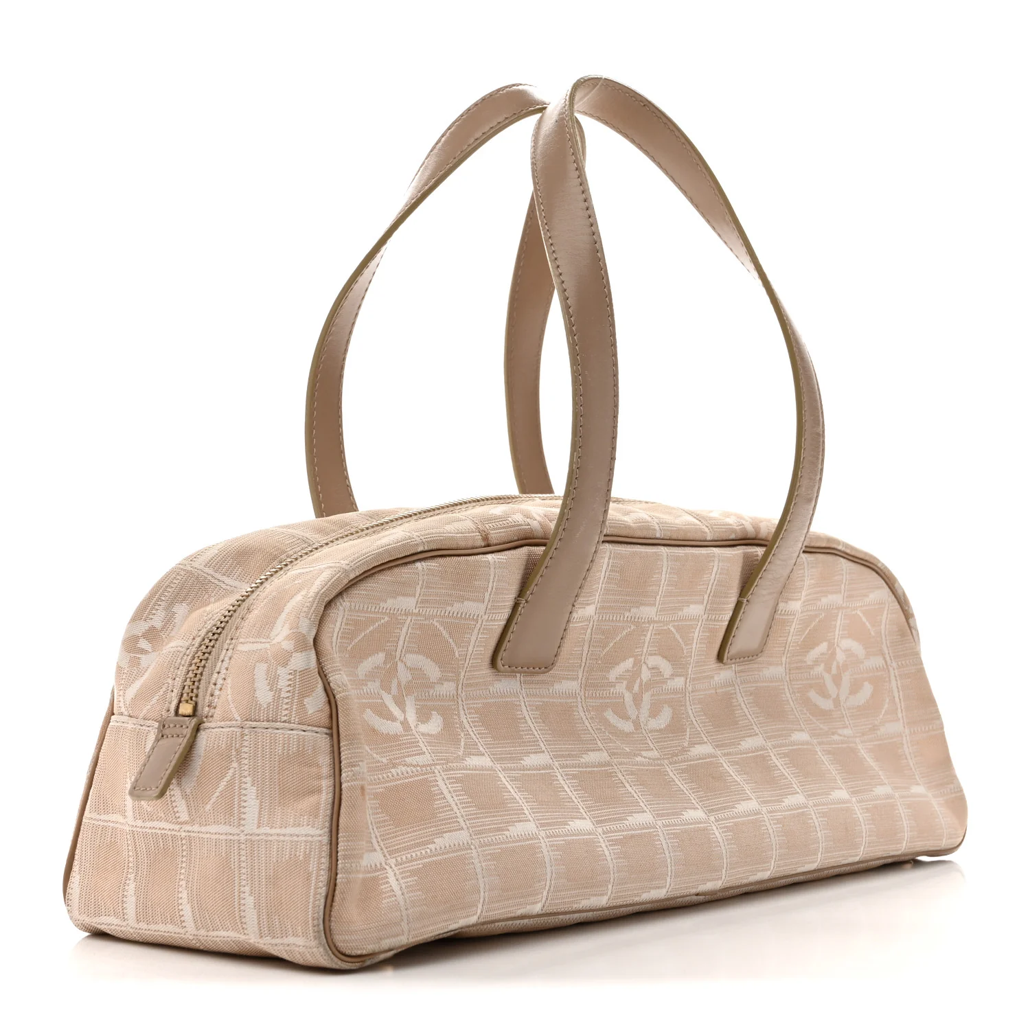 Nylon Travel Bowler Beige - Image 3