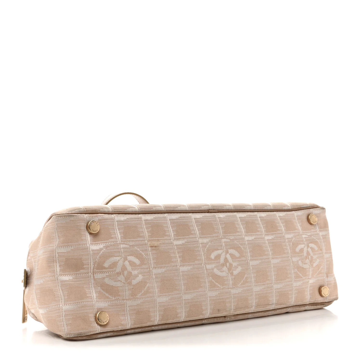 Nylon Travel Bowler Beige - Image 4