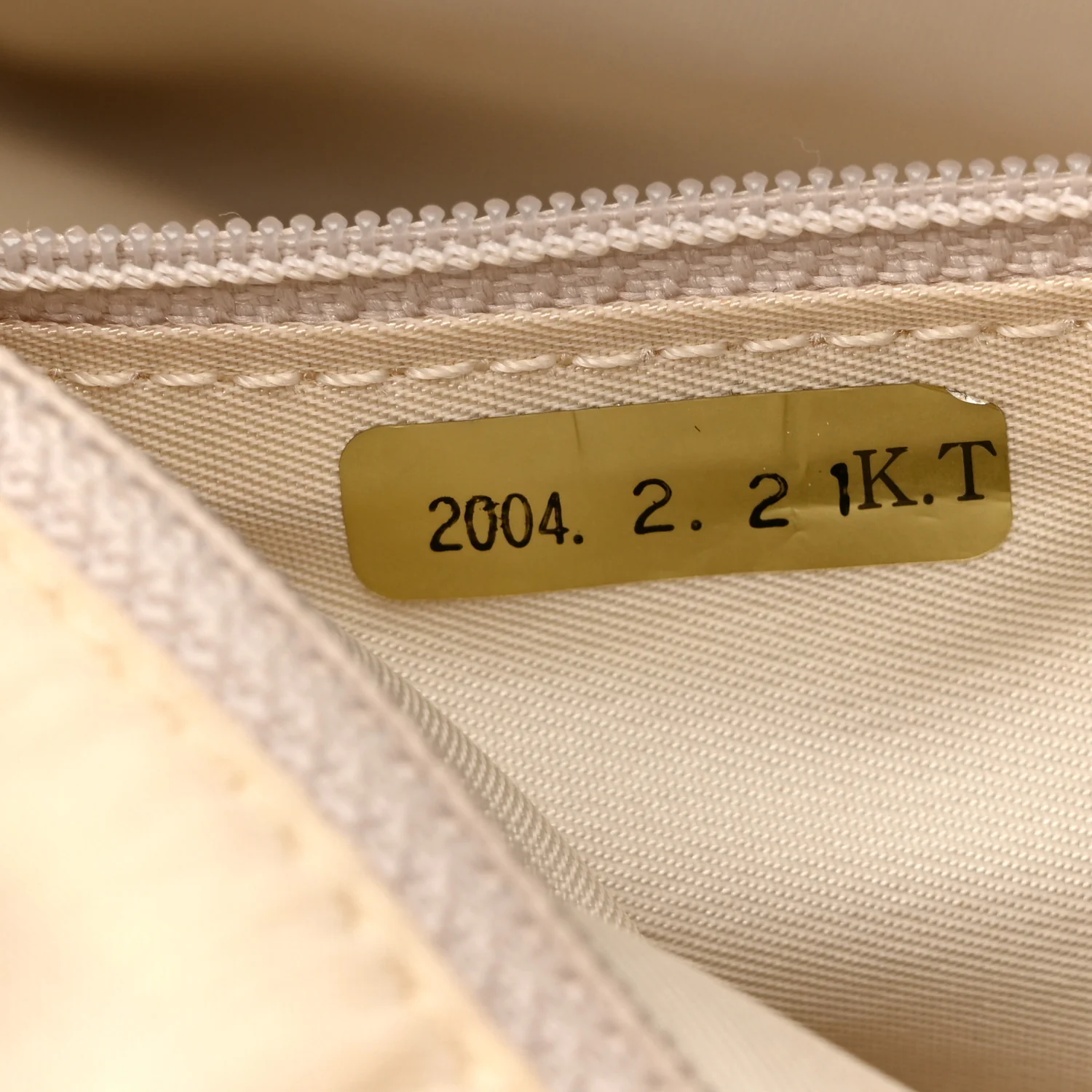 Nylon Travel Bowler Beige - Image 8