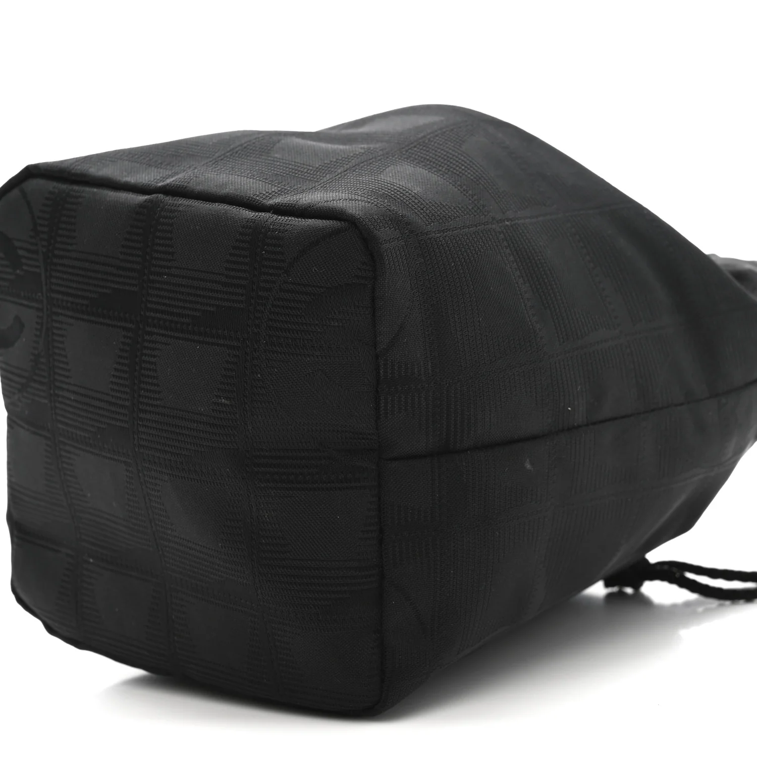 Nylon Travel Drawstring Bag Black - Image 10