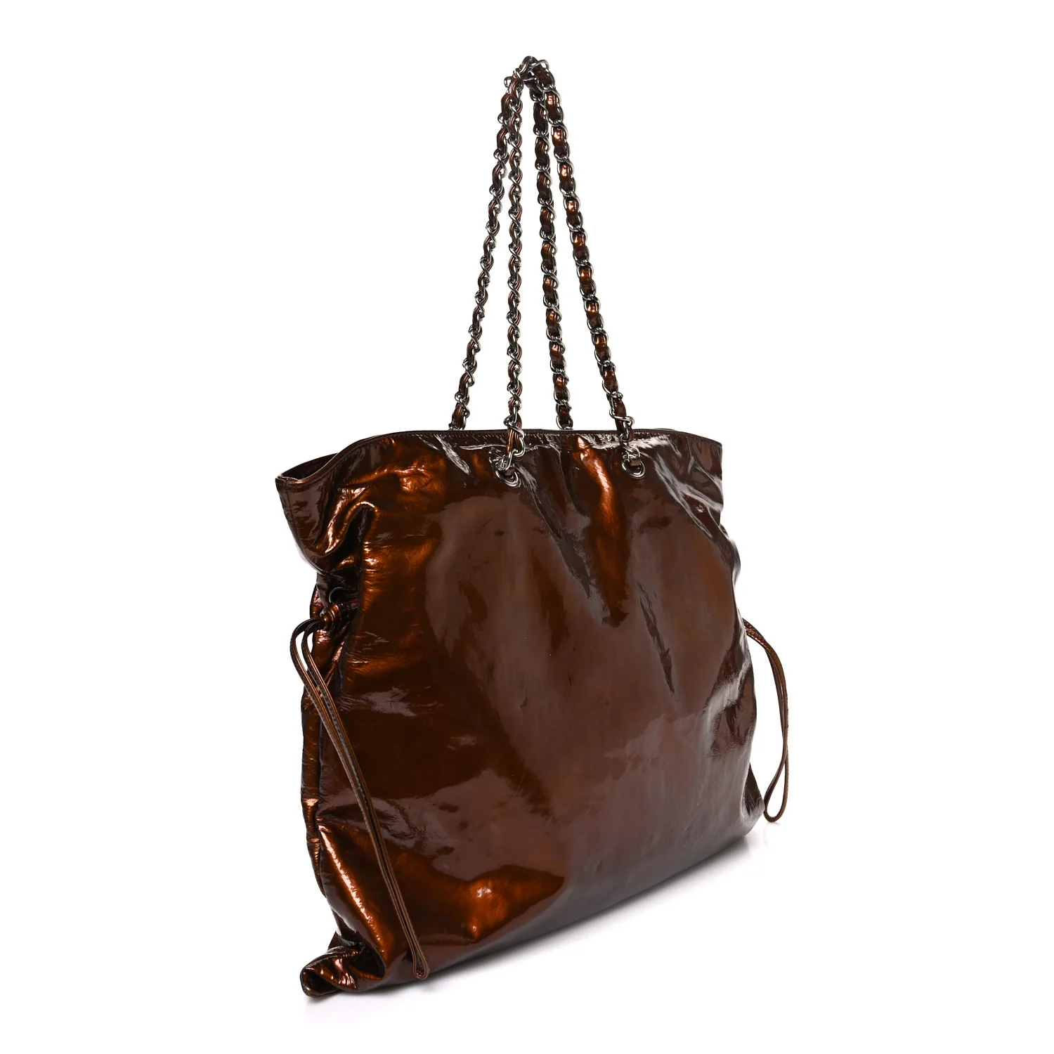 Patent Bonbons Shopper Tote Bronze - Image 3