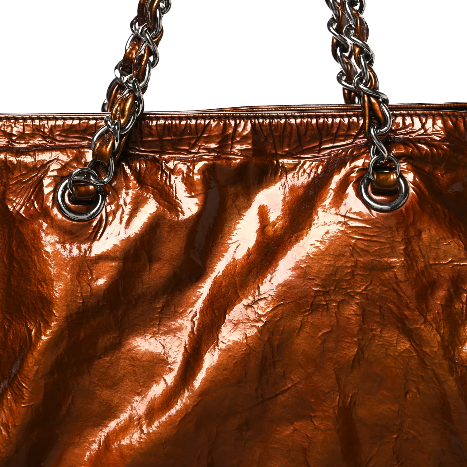 Patent Bonbons Shopper Tote Bronze - Image 8