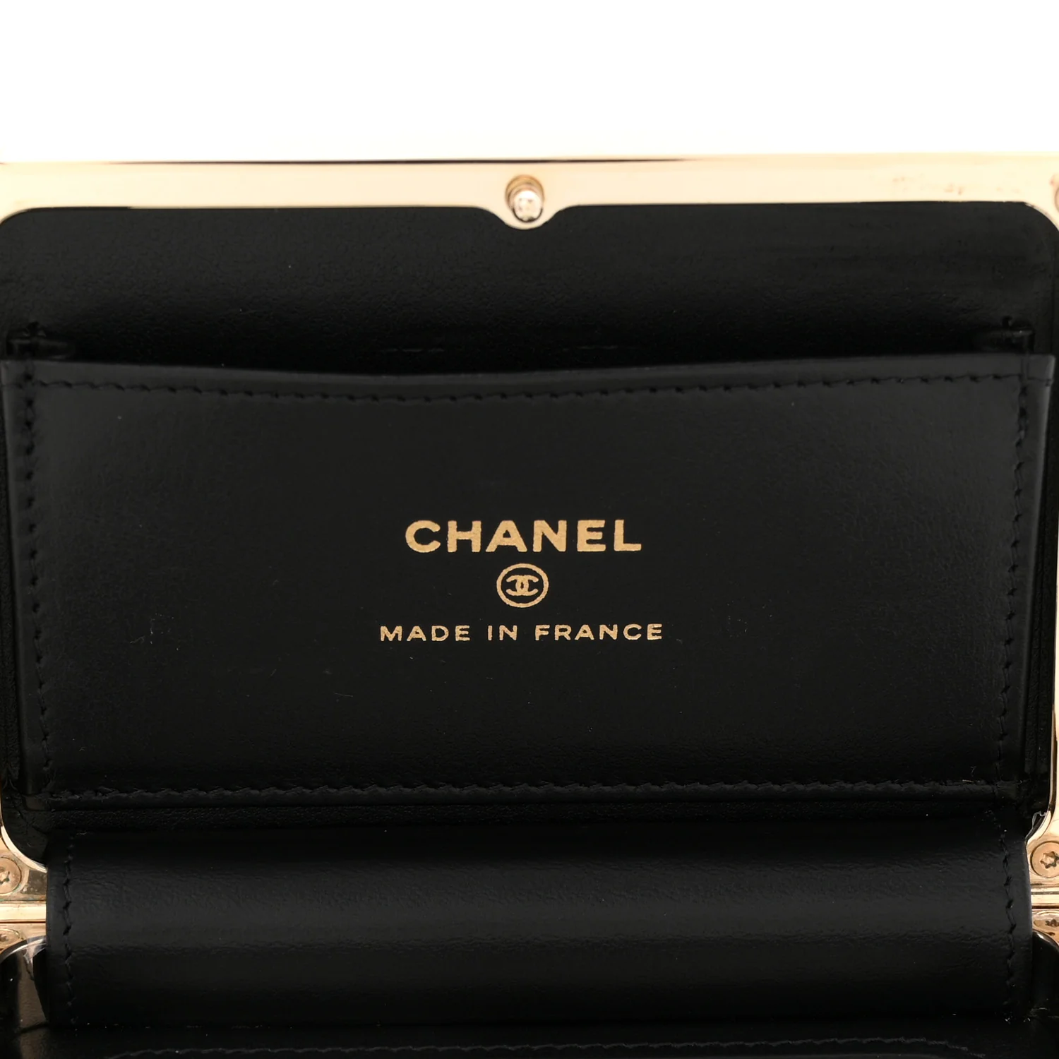 Patent Calfskin Boy Minaudiere Black - Image 5