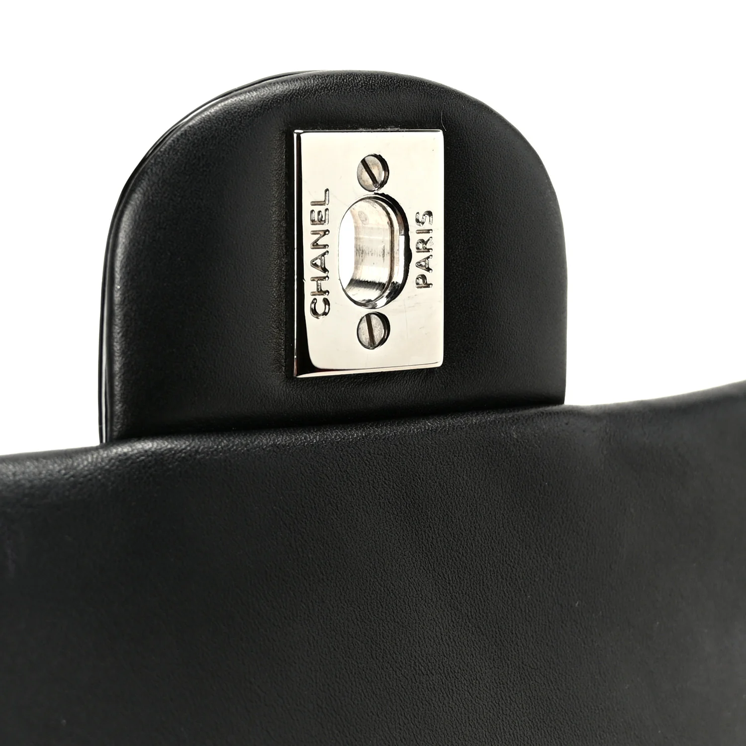 Patent Calfskin Chevron Quilted Extra Mini Flap Black - Image 7