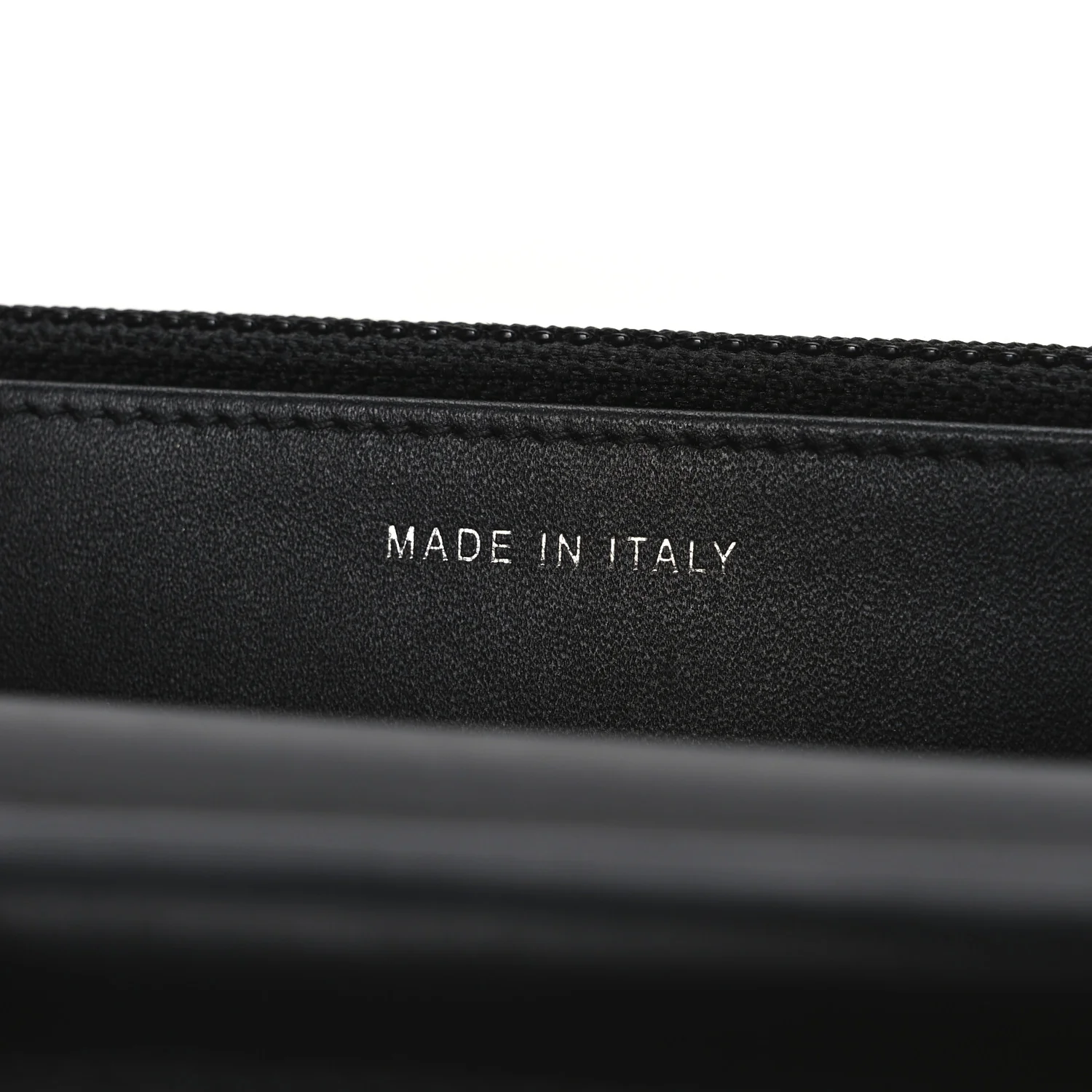 Patent Calfskin Quilted Boy Wallet On Chain WOC Black - Image 7