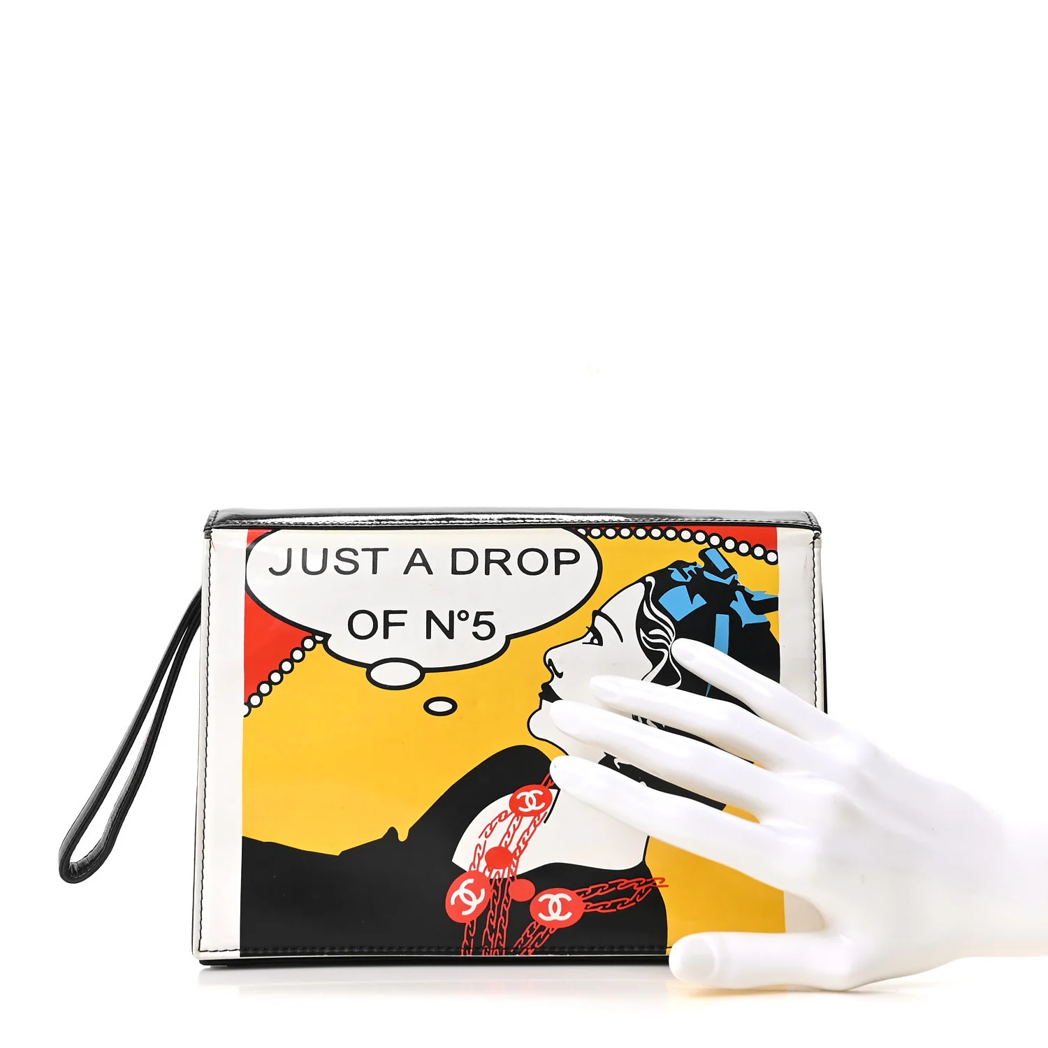 Patent Just a Drop of N°5 Comic Coco Clutch - Image 2