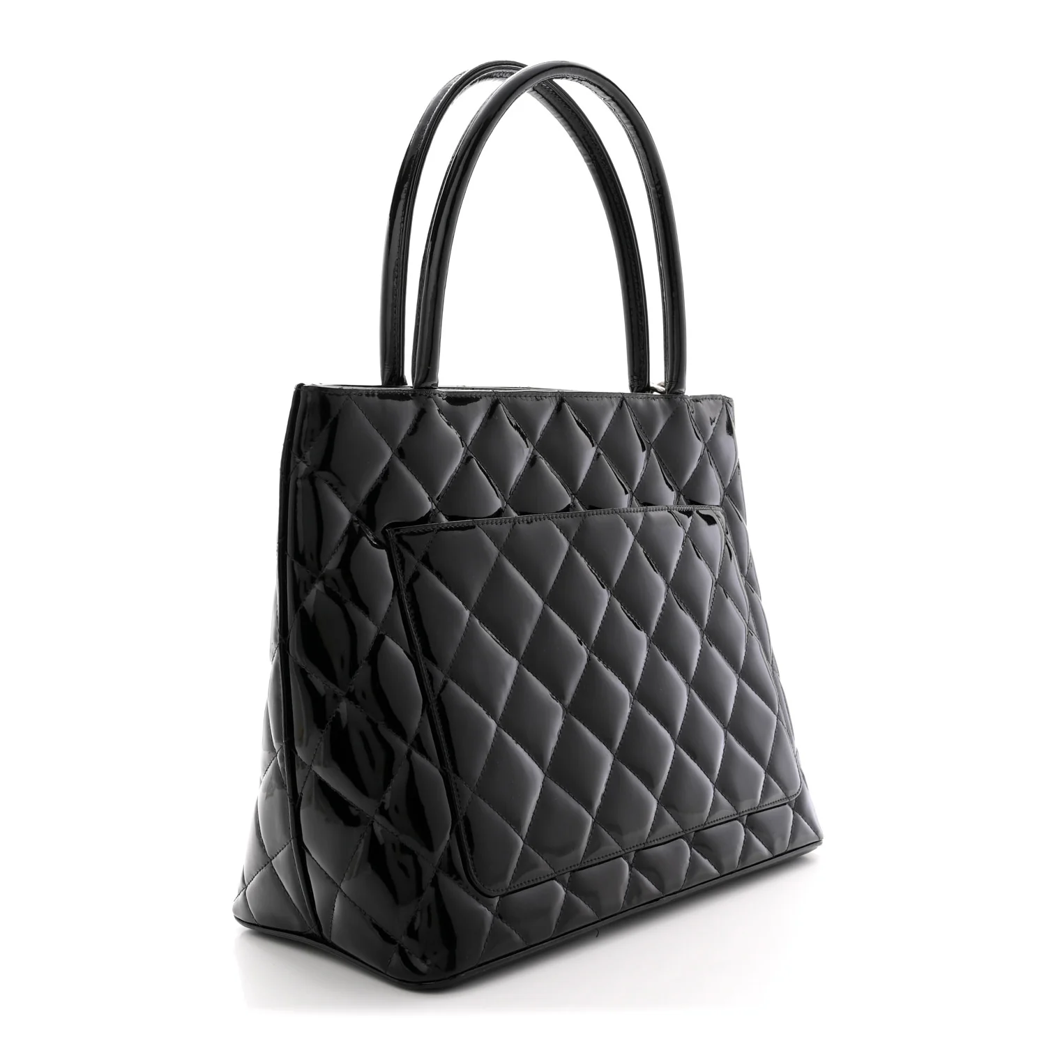 Patent Medallion Tote Black - Image 3