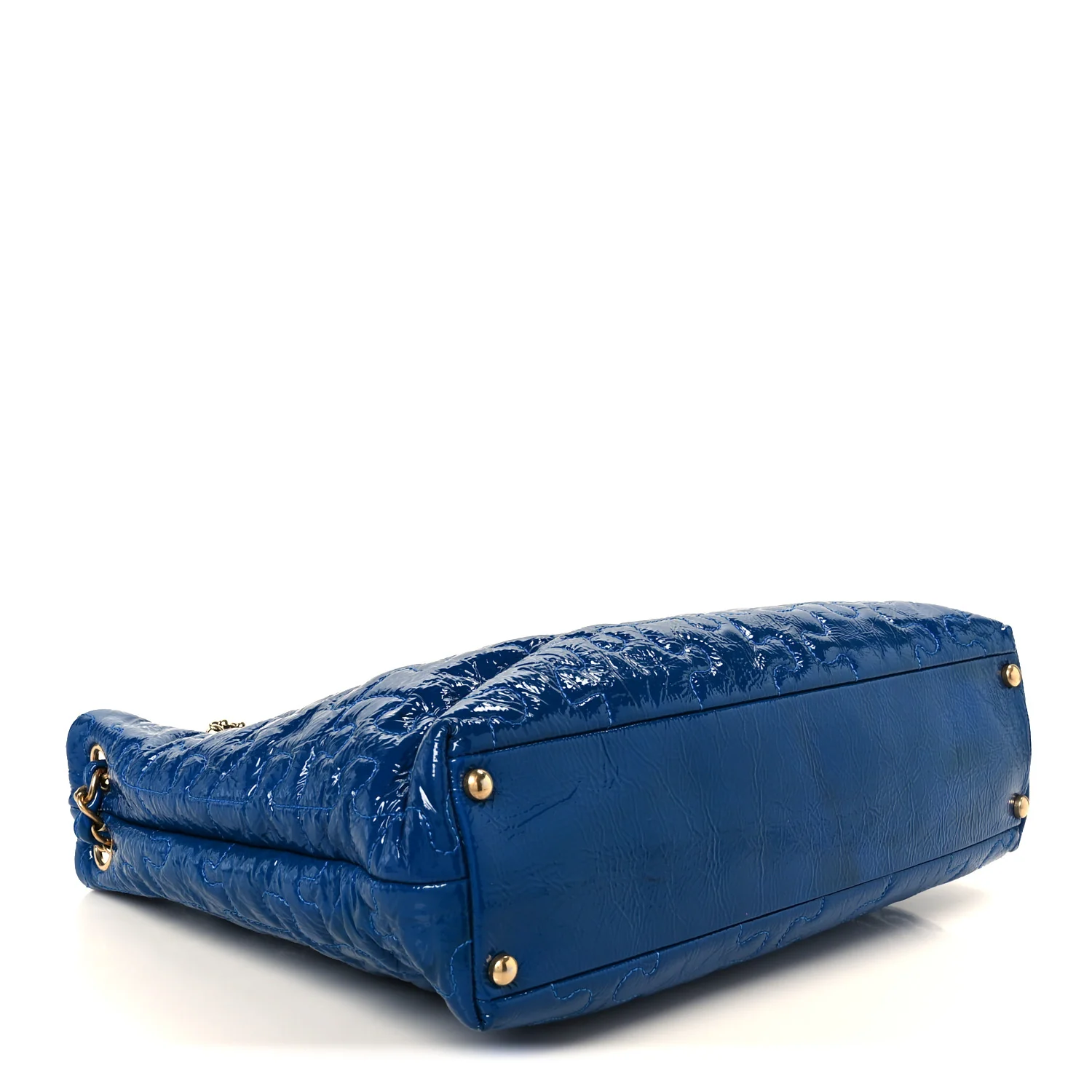 Patent Puzzle Tote Electric Blue - Image 4