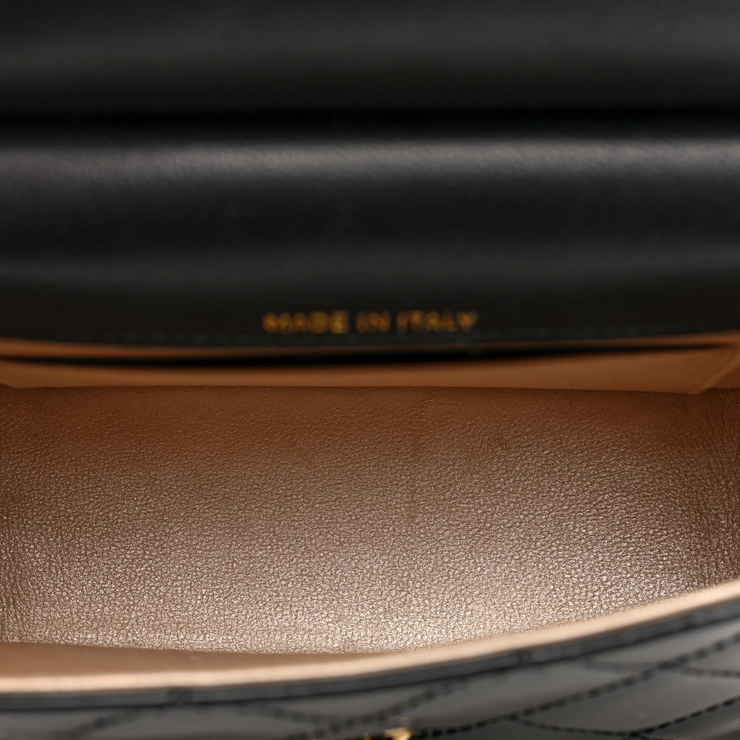 Patent Quilted Frame Clutch Flap With Chain Black - Image 5
